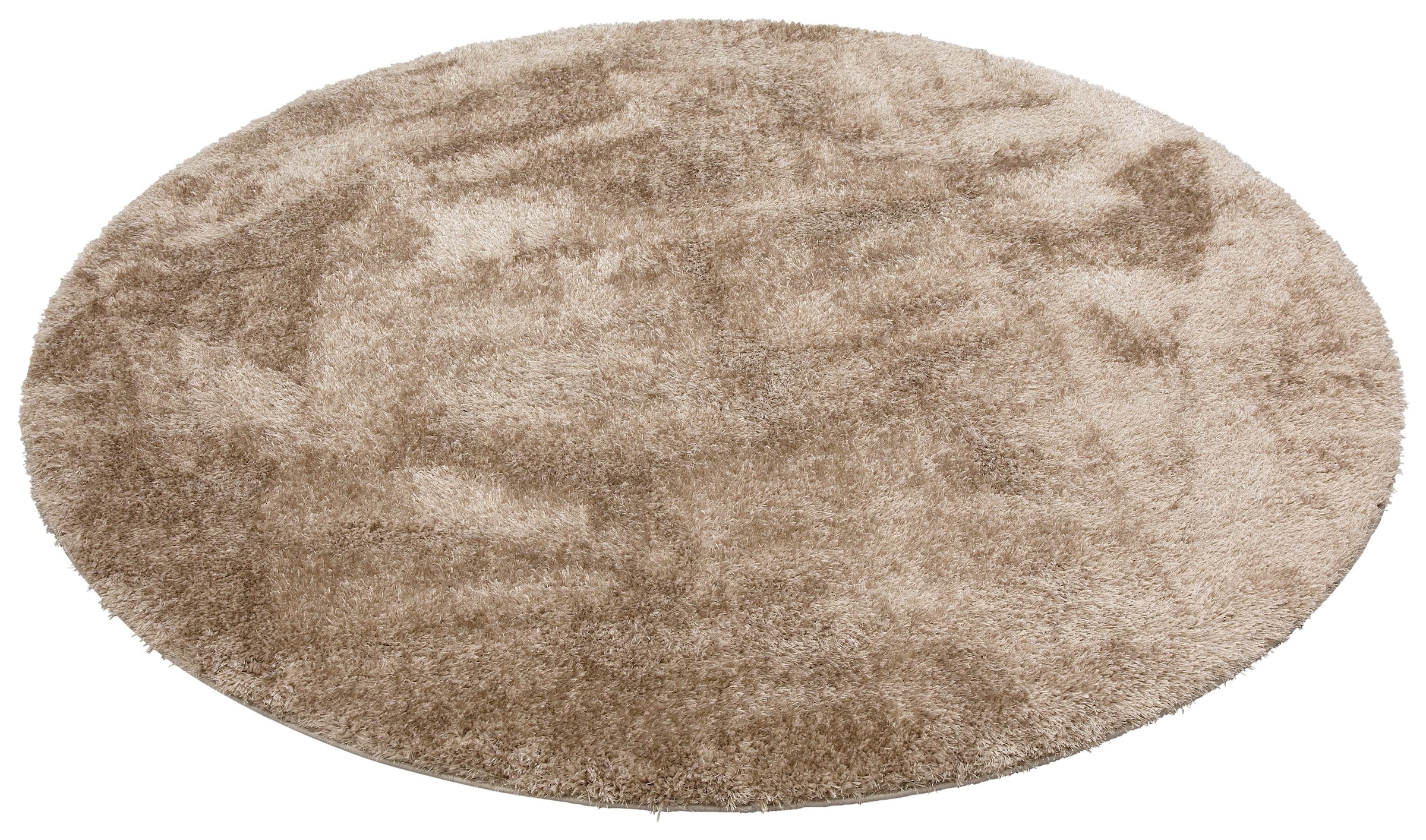 my home Hochflor-Teppich »Malin«, rund, 43 mm Höhe, Uni-Farben, leicht glänzend, besonders flauschig durch Mikrofaser