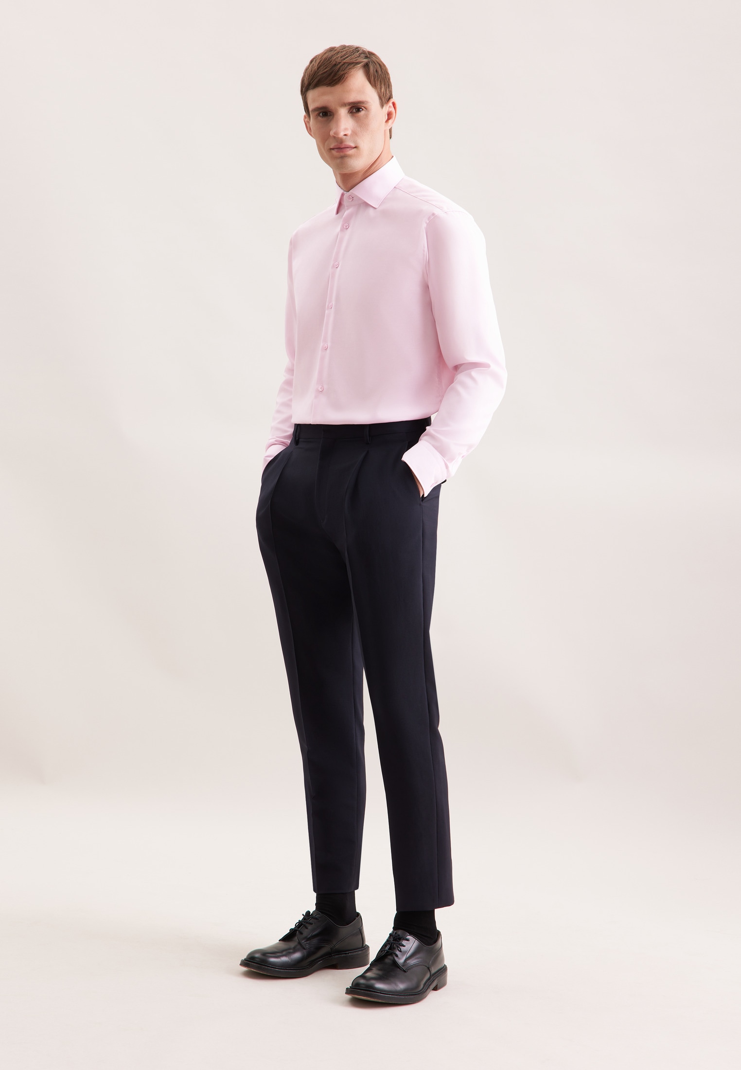 seidensticker Businesshemd »Schwarze Rose« Regular 1/1 Kentkragen Uni