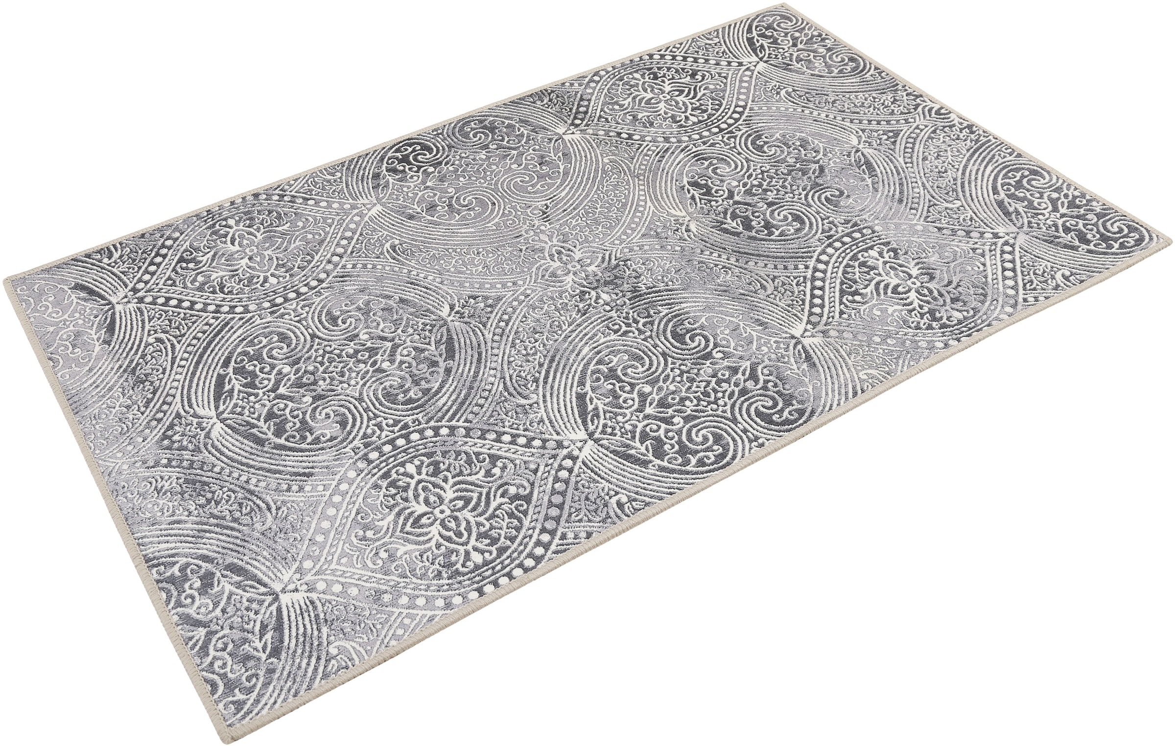 Wecon home Badematte »Louis« Höhe 6 mm rutschhemmend beschichtet fussbodenheizungsgeeignet | strapazierfähig Vintage Orient Stil, Badezimmerteppich, waschbar