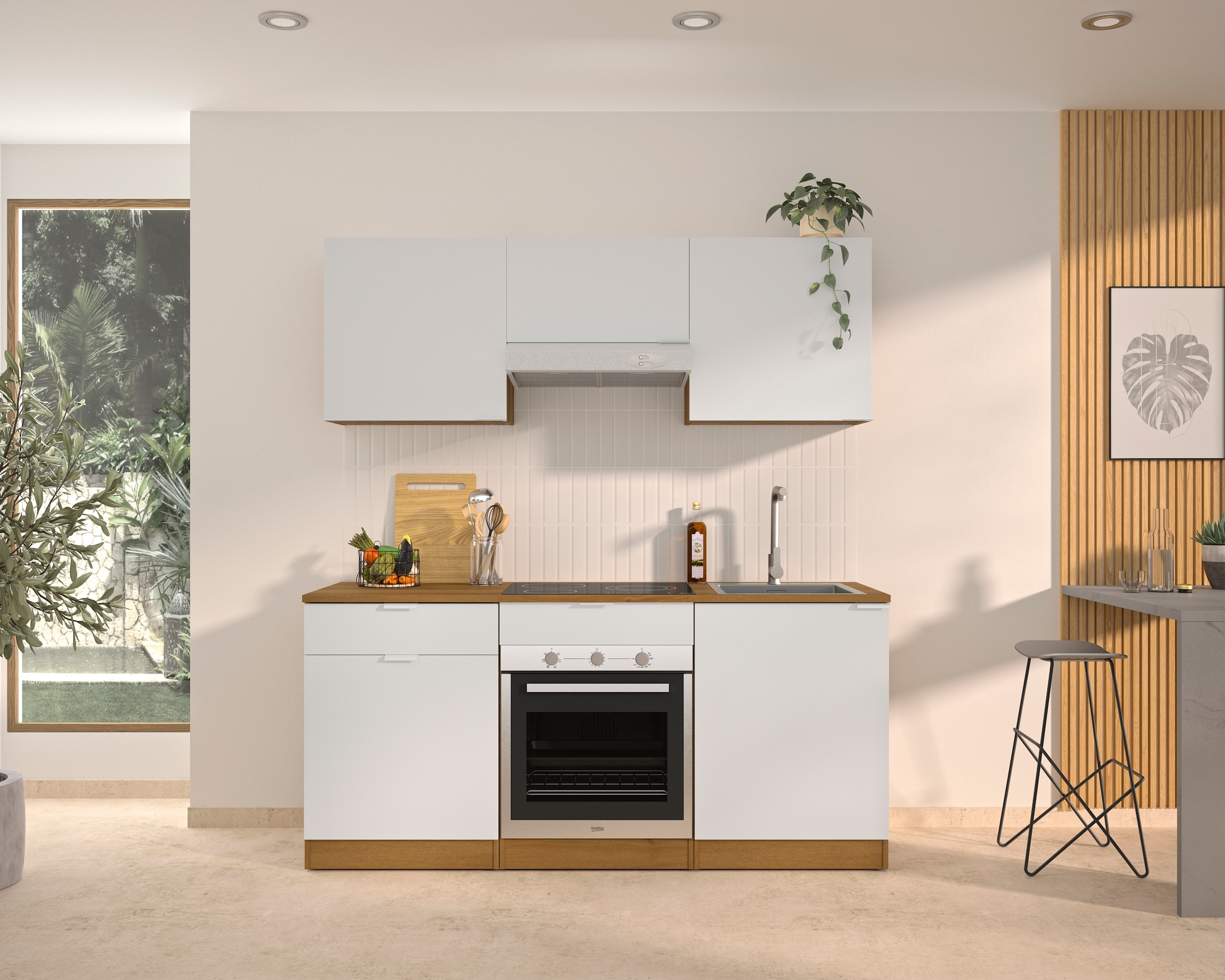 Gami Unterschrank »Eden Küche Unterschrank B.60 1 Tür 1 Schublade« 1 Stk. tlg. Unterschrank mit 1Tür und 1 Schublade Breite 60 cm