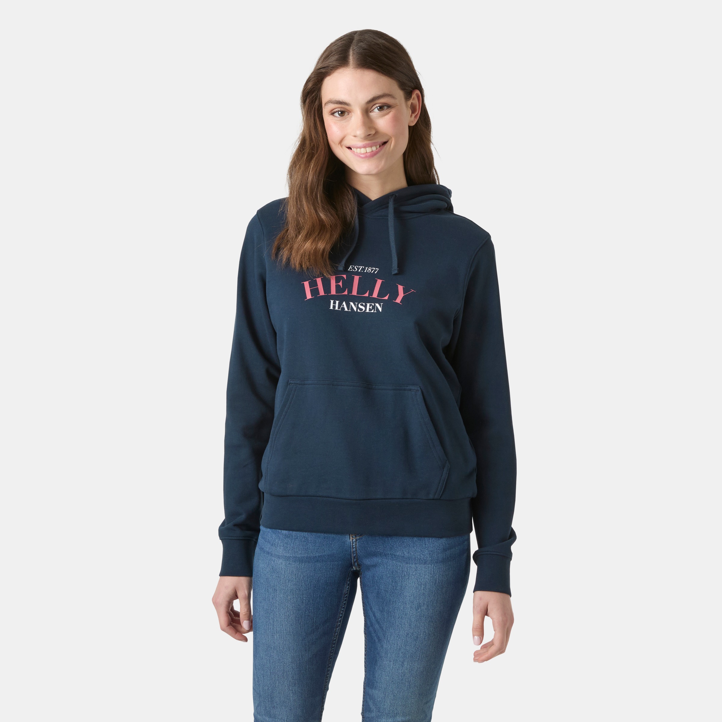 Image of Helly Hansen Kapuzensweatshirt "W CORE GRAPHIC HOODIE", mit Kapuze, für sportliche Aktivitäten und Freizeit