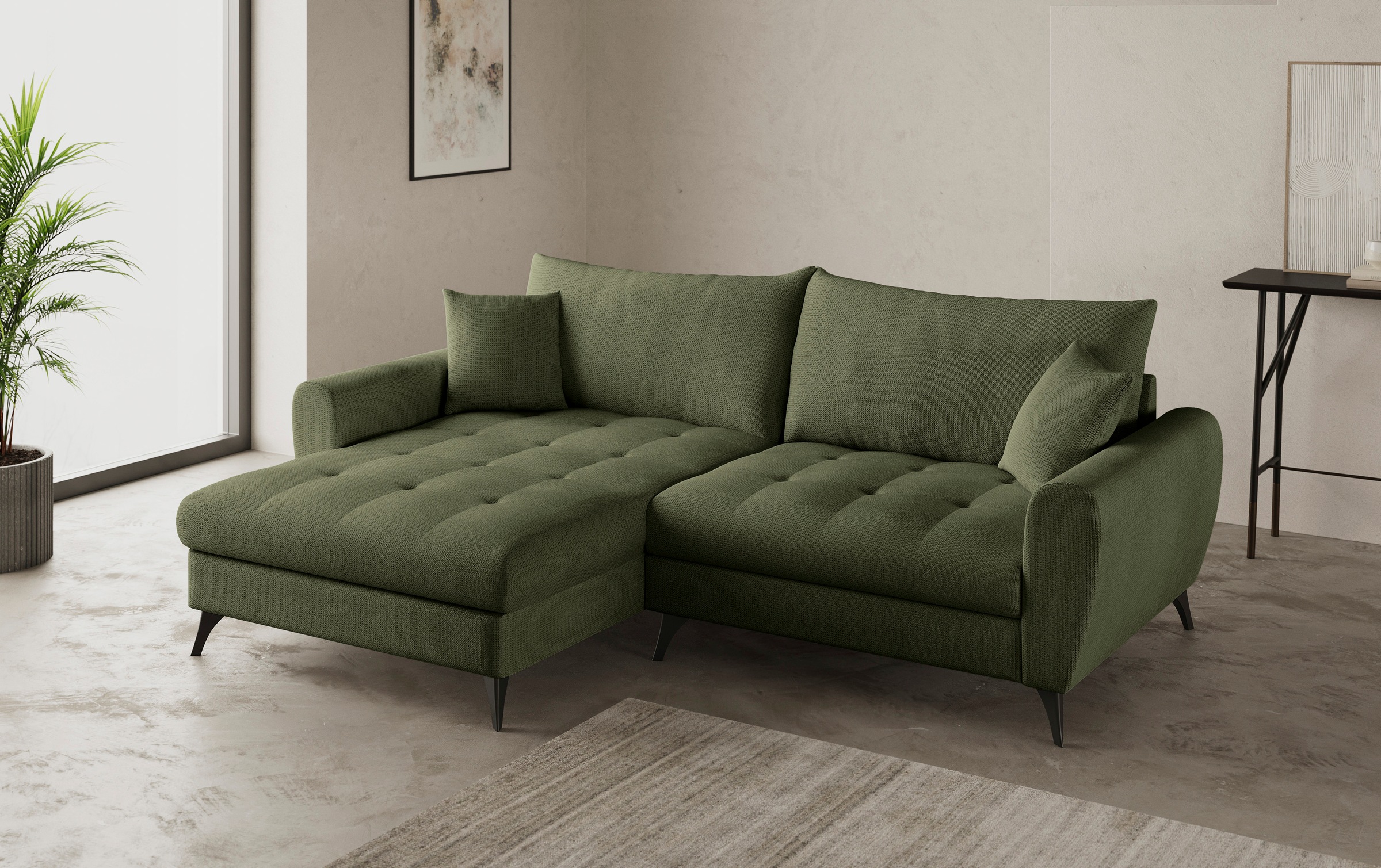 Mr. Couch Ecksofa »Blackburn II, L-Form«, Mit Kaltschaumpolsterung bis 140 kg belastbar