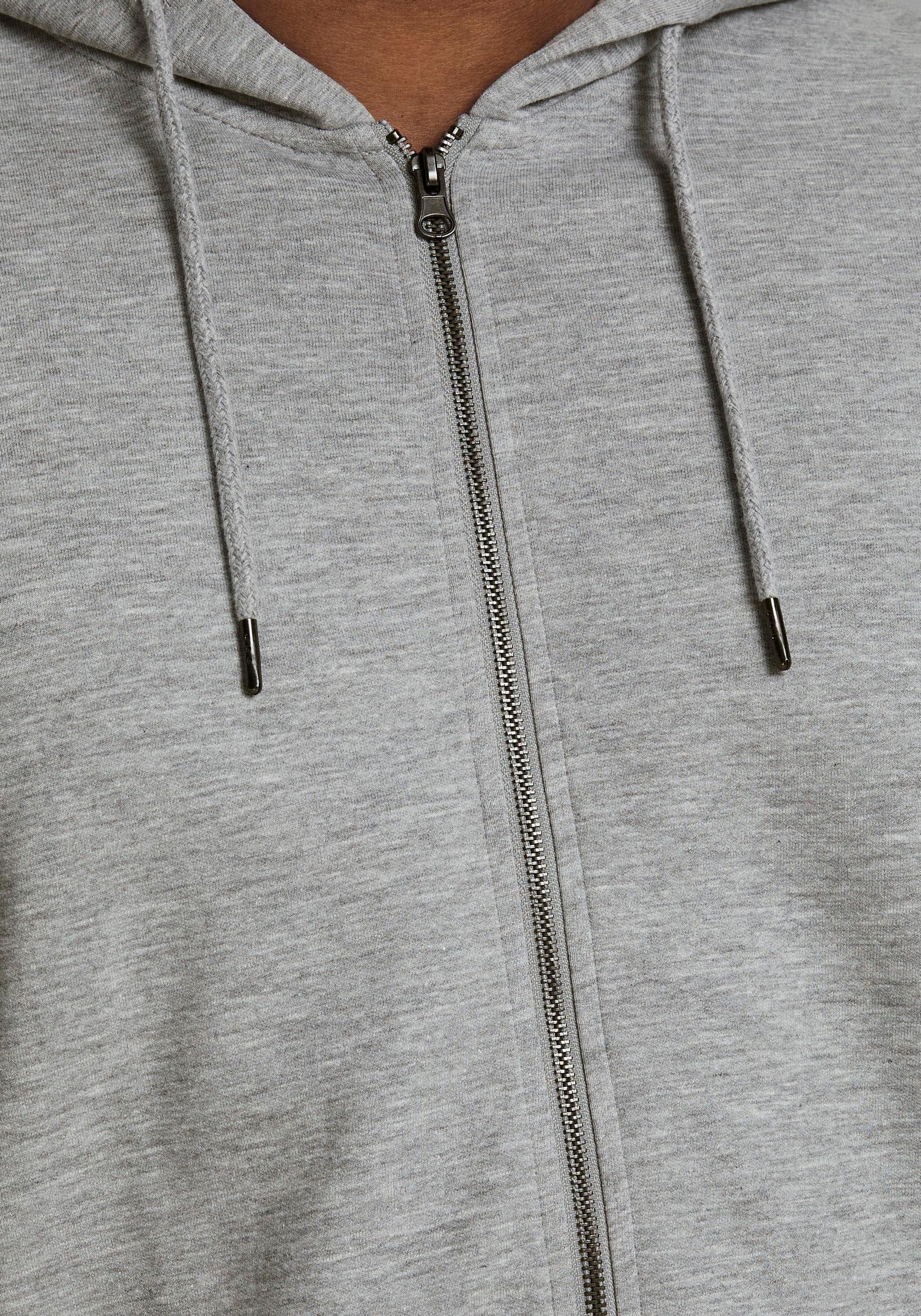 Jack & Jones PlusSize Kapuzensweatjacke »BASIC SWEAT ZIP HOOD«, bis Grösse 6XL
