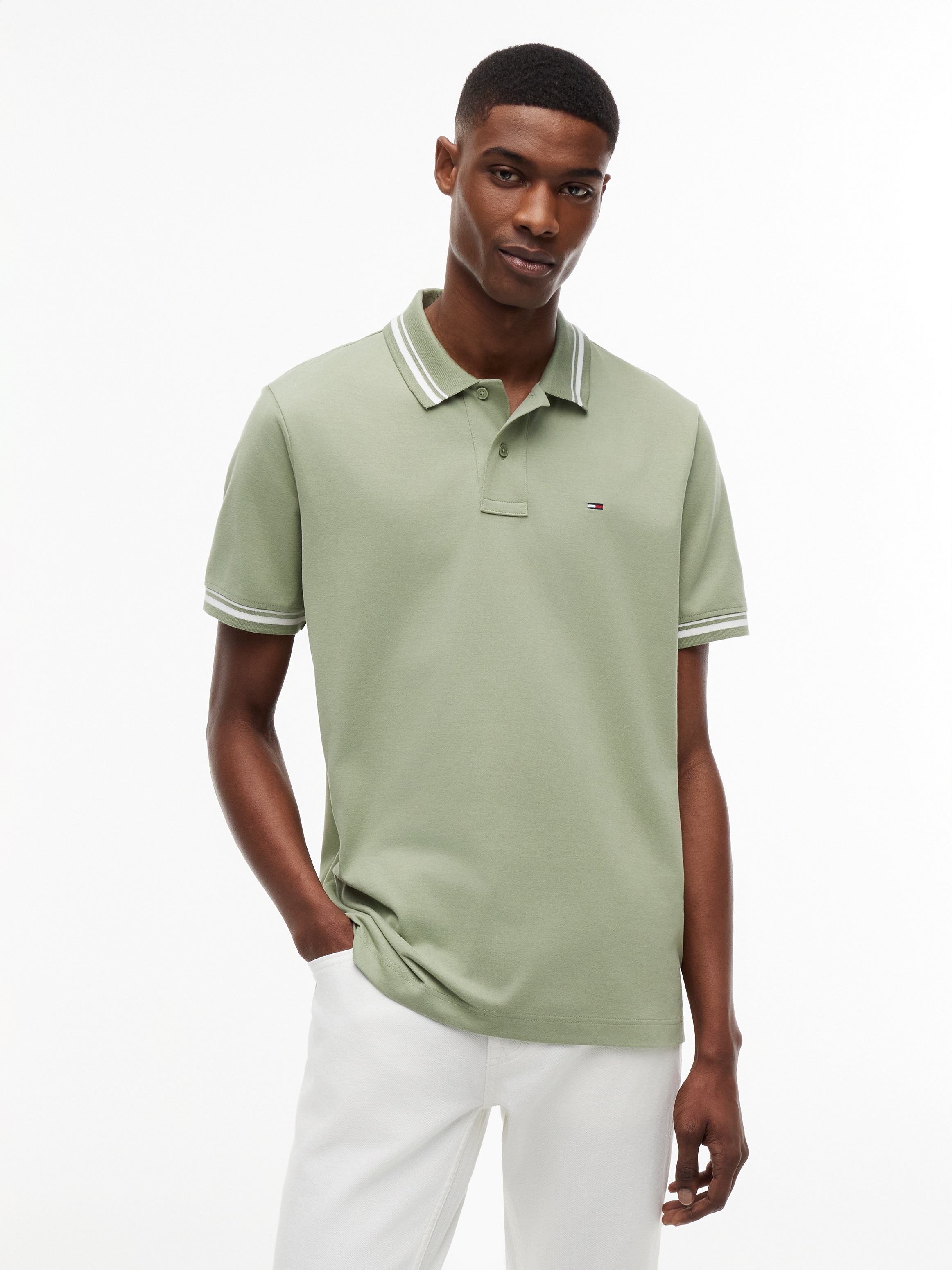 Image of Tommy Jeans Poloshirt "TJM REGULAR TIPPED" Regular fit mit Polokragen