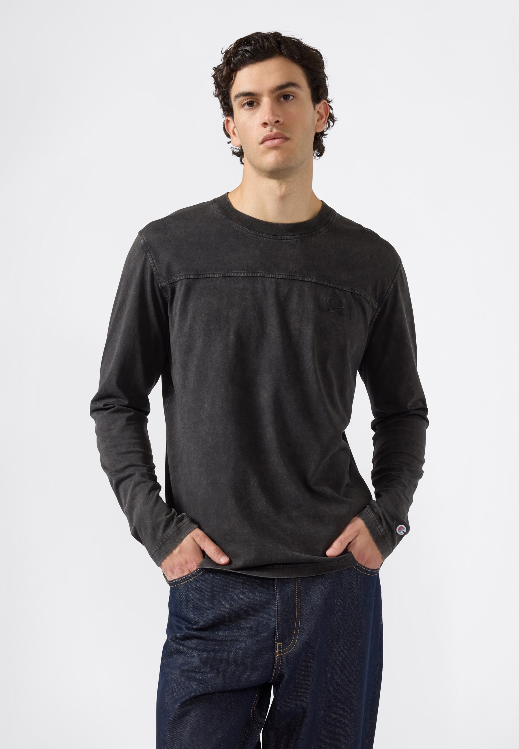Image of Champion Langarmshirt "ICONS Wash Crewneck Long Sleeve T-Shirt"