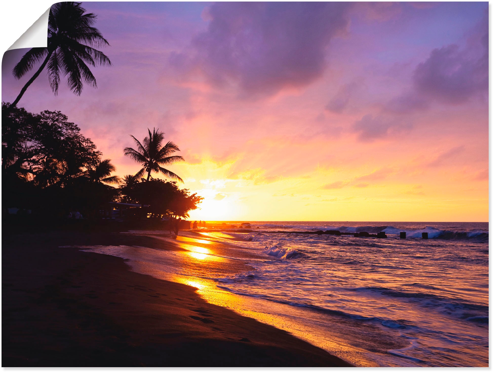 Artland Wandbild »Tropischer Strand«, Sonnenaufgang & -untergang, (1 St.),  als Alubild, Leinwandbild, Wandaufkleber oder Poster in versch. Grössen  bequem kaufen