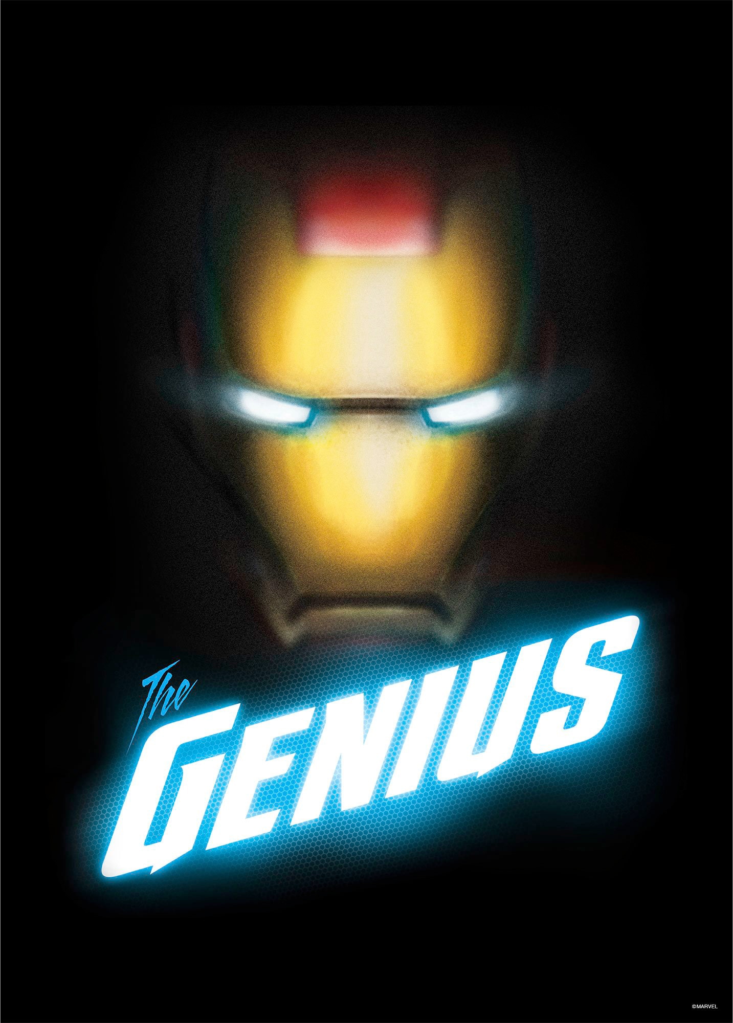 Image of Komar Bild "Avengers The Genius" Disney 1 Stk. tlg. Wandbild zur Dekoration im Kinderzimmer - ohne Rahmen