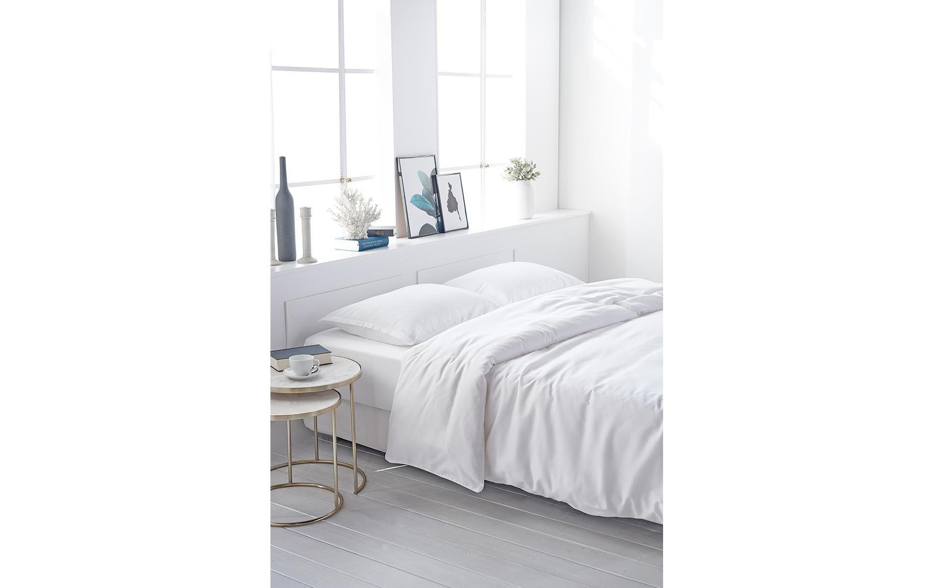 Kissenbezug »Living Home Uni Satin Weiss«, (1 St.)