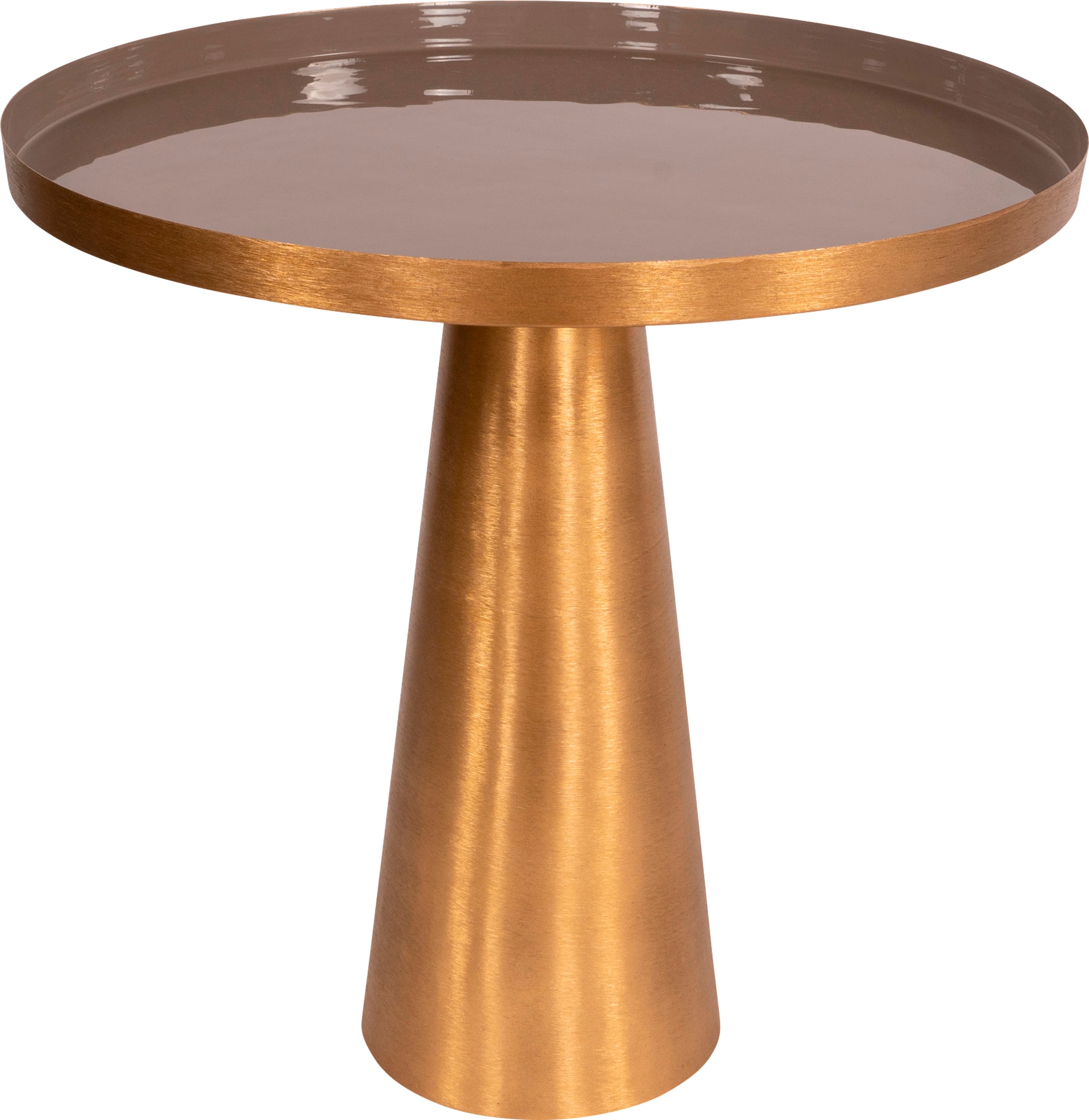 Image of Kayoom Beistelltisch "Morrison 525, Beistelltisch in runder Form, stilvolles Retro-Design" 1 Stk. tlg. Tischplatte in Tablettform, moderne Farben, Tablettrandhöhe: 3 cm