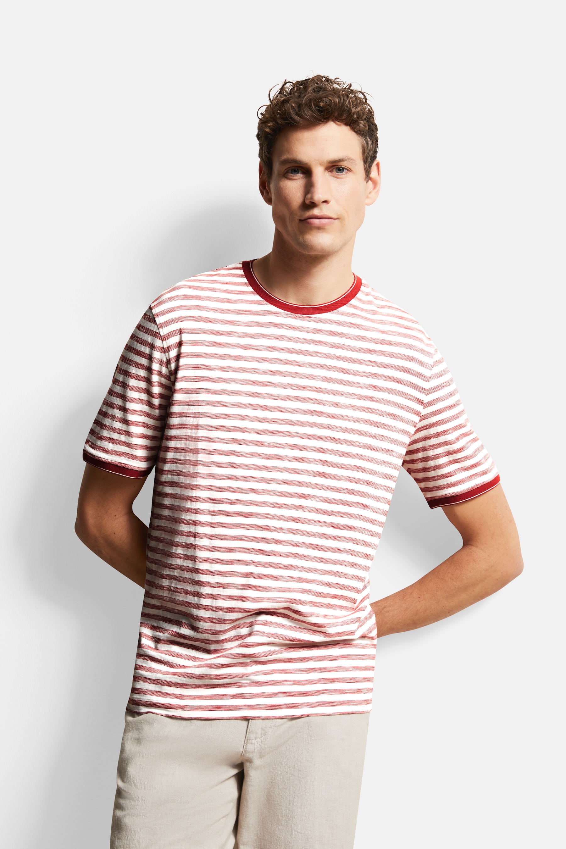 Image of bugatti T-Shirt mit Fineliner-Streifen