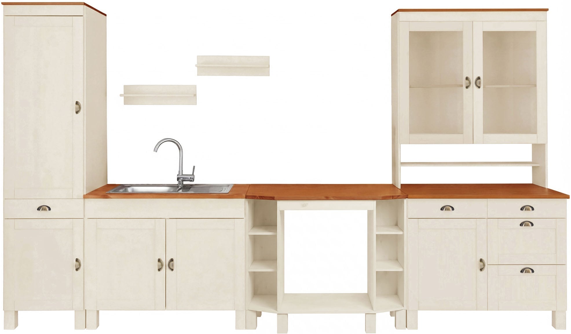 Image of Home affaire Küchenzeile "Oslo" Breite 350 cm, in 2 Tiefen, ohne E-Geräte