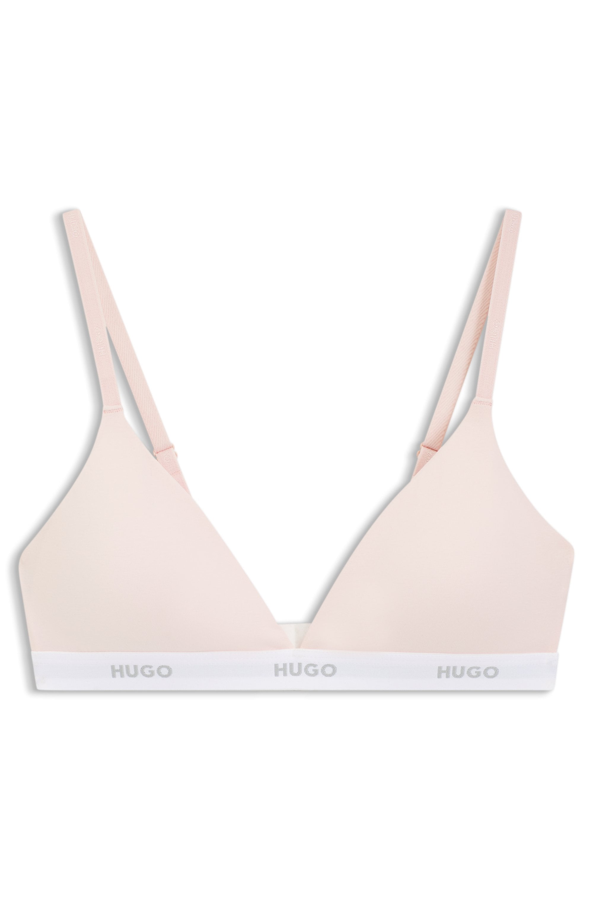 HUGO Underwear Soutien-gorge triangle »aus Stretch-Baumwolle mit Logo-Unterbrustband« mit herausnehmbaren Polstern, geformte Körbchen