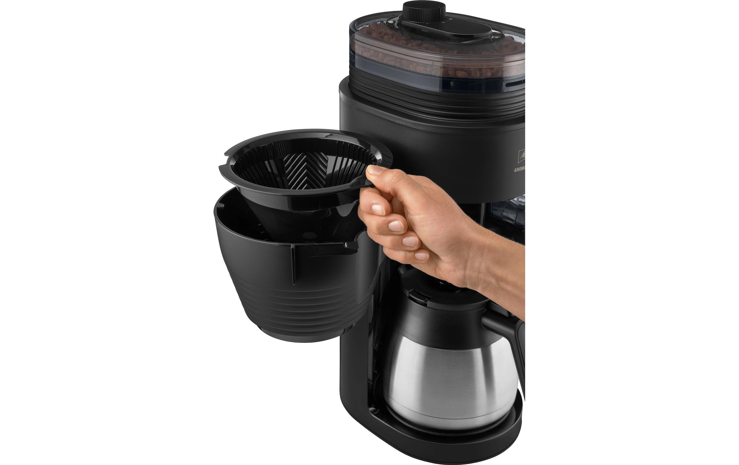Melitta Filterkaffeemaschine »AromaFresh Therm Pro X Schwarz«, 1x4