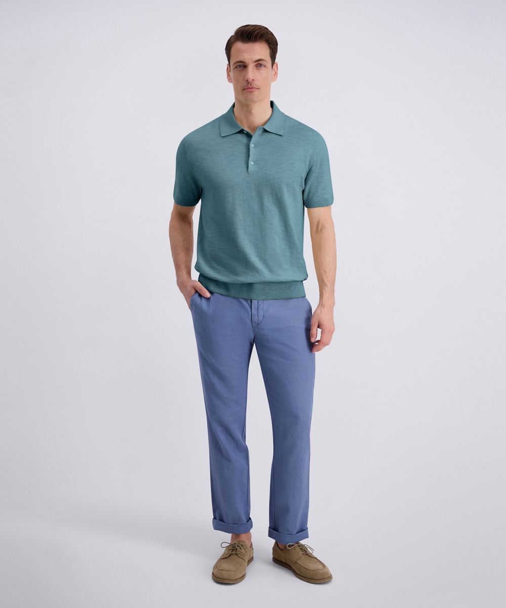 Image of Pierre Cardin Poloshirt "Polo Strick" Regular Fit, Kurzarm, 3-Knopf-Form