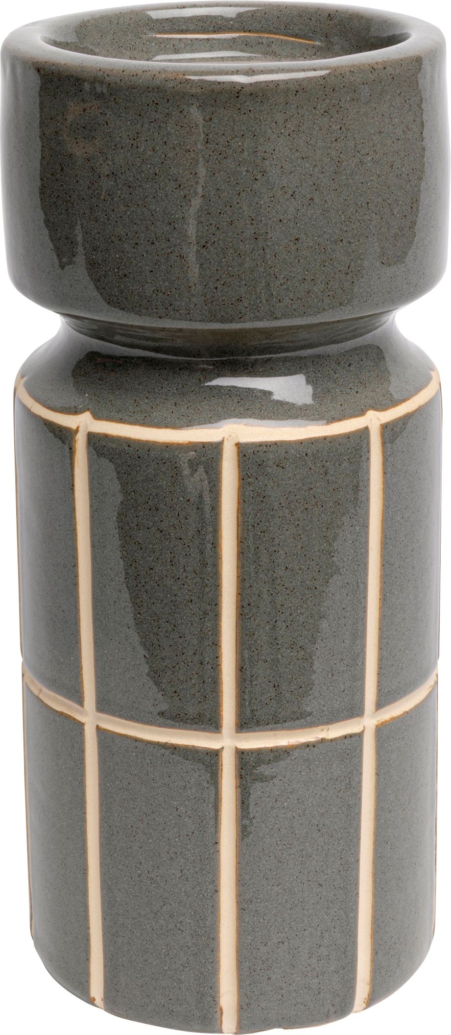 Image of Kare Design Kerzenständer "Bliss Tile Grau 25cm"