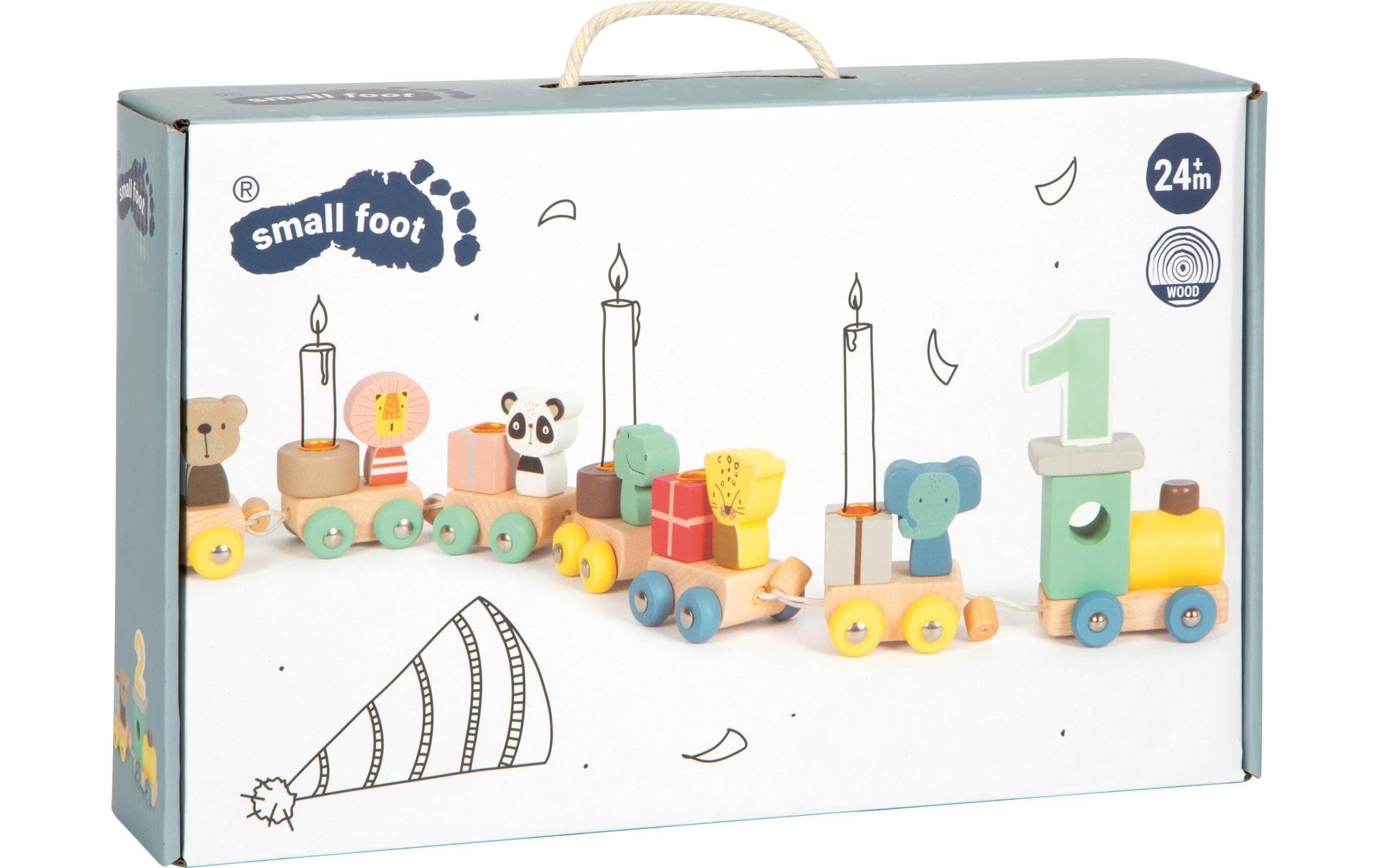 Small Foot Spielzeug-Zug »mit Tieren«, Holzart: Birke, Holzherkunft: China