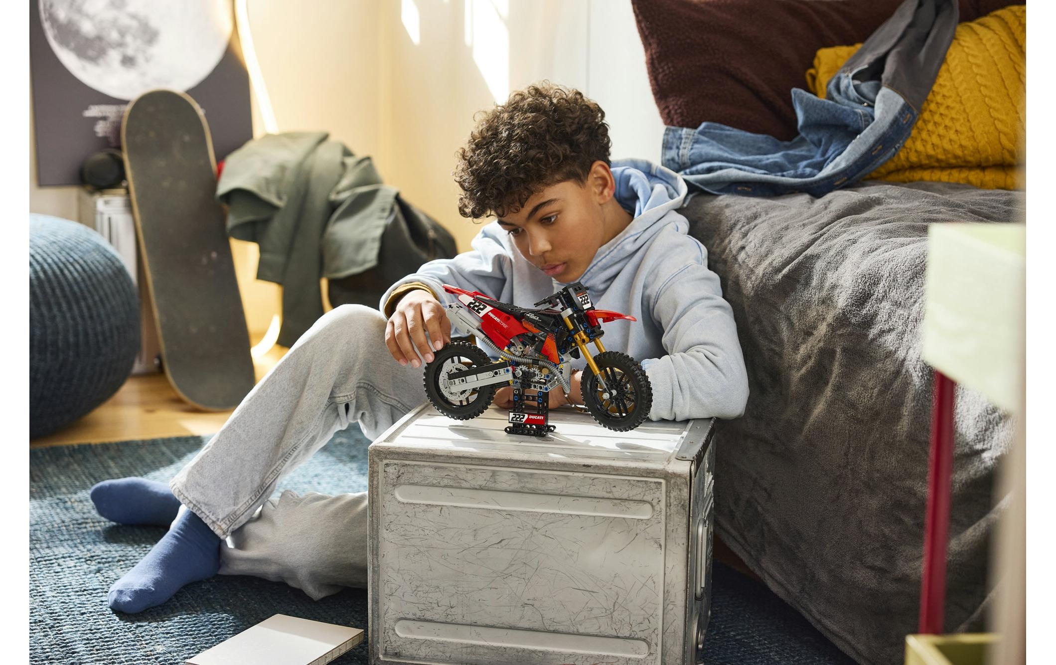 LEGO® Pions de construction »Ducati Desmo450 MX Factory Motorrad (42238), LEGO Technic« fabriqué en Europe