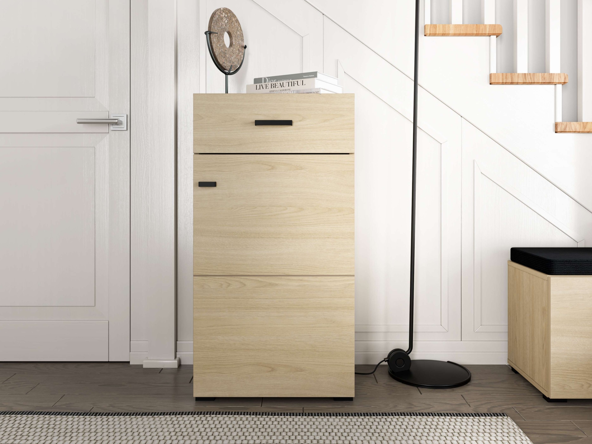 Home affaire Garderoben-Set »Rathlin Flurmöbel, Dielenmöbel, Flurschrank, Flurgarderobe« 5tlg, 5 Stk. tlg.