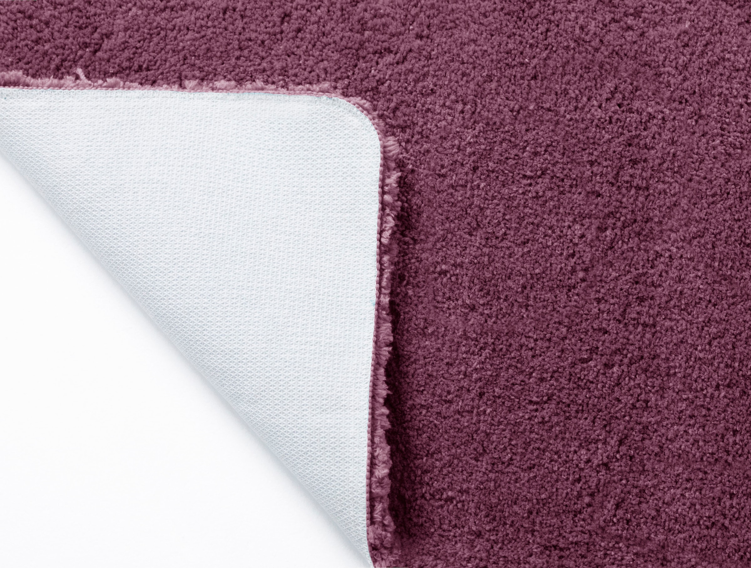 my home Badematte »Sanremo, Badvorleger, Badezimmer Teppich, sehr weich«, rutschhemmend beschichtet, fussbodenheizungsgeeignet-schnell trocknend, Badteppich, unifarben, rechteckig, rund & als 3-tlg. Set erhältlich