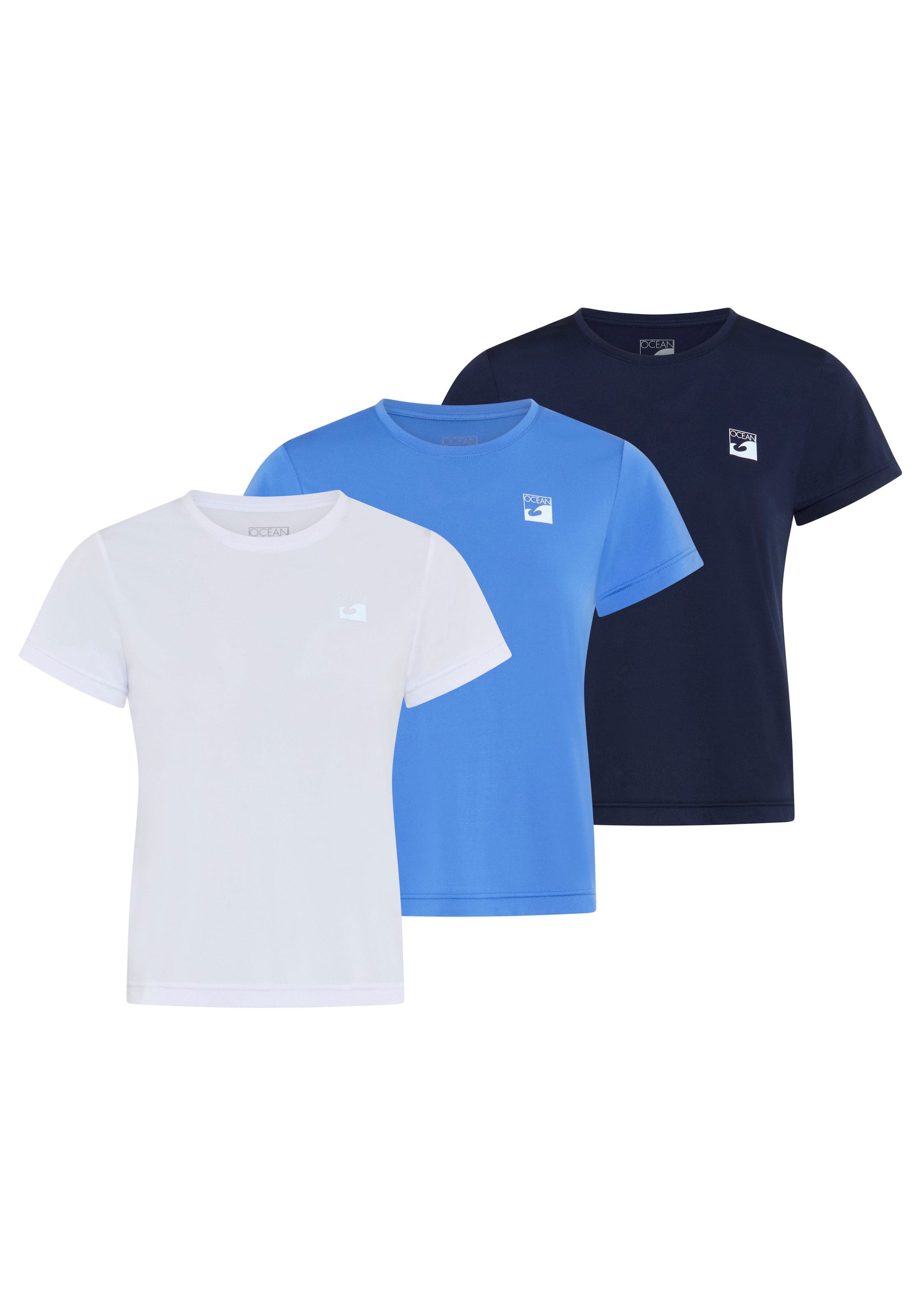 Image of Ocean Sportswear Kurzarmshirt 3, figurbetonte Passform, hüftlange Schnittform, Kurzarm, UV-schützend