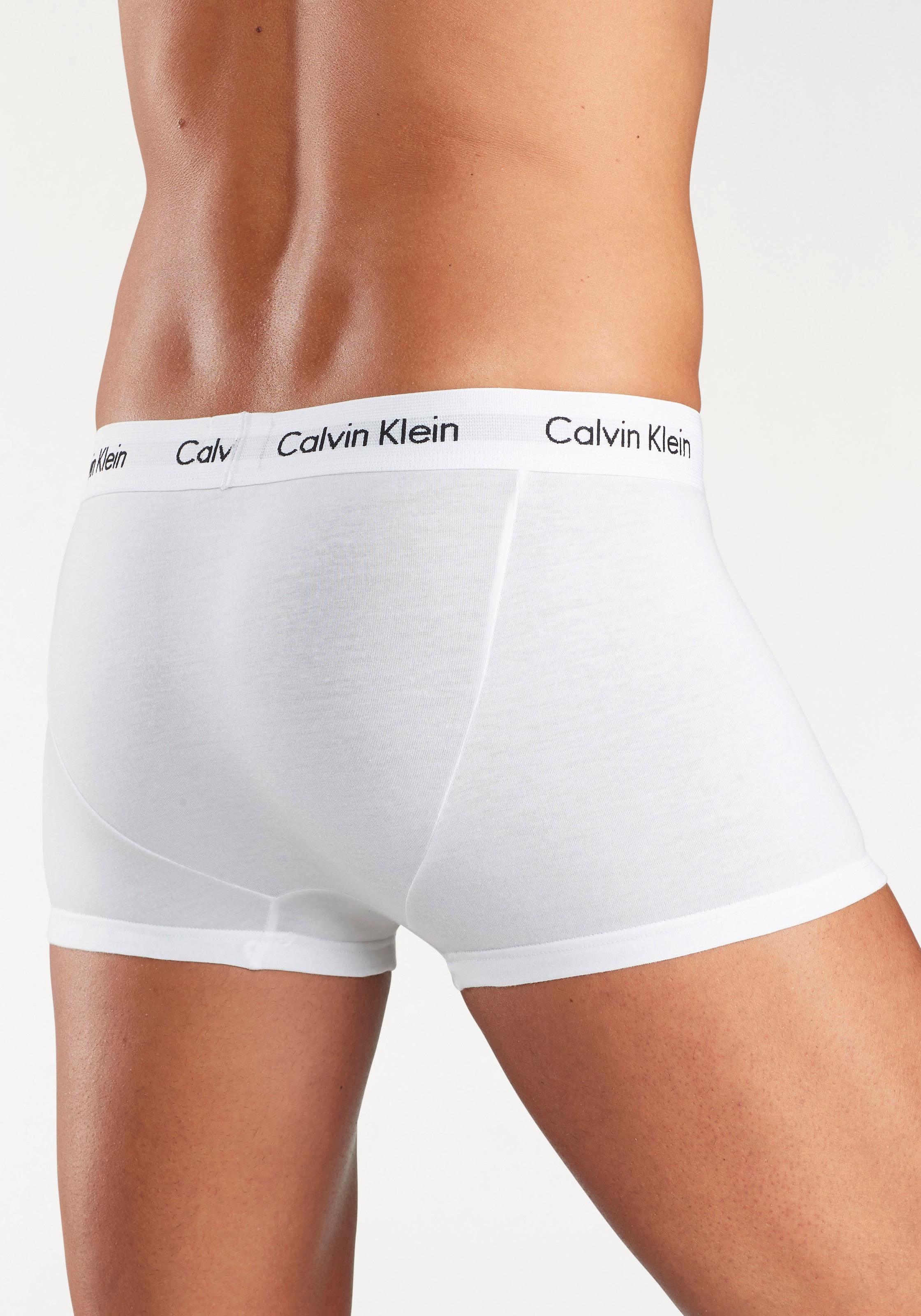 Calvin Klein Underwear Trunk »Low Rise Trunk 3 PACK« 3 Stk. mit weissem Webbund