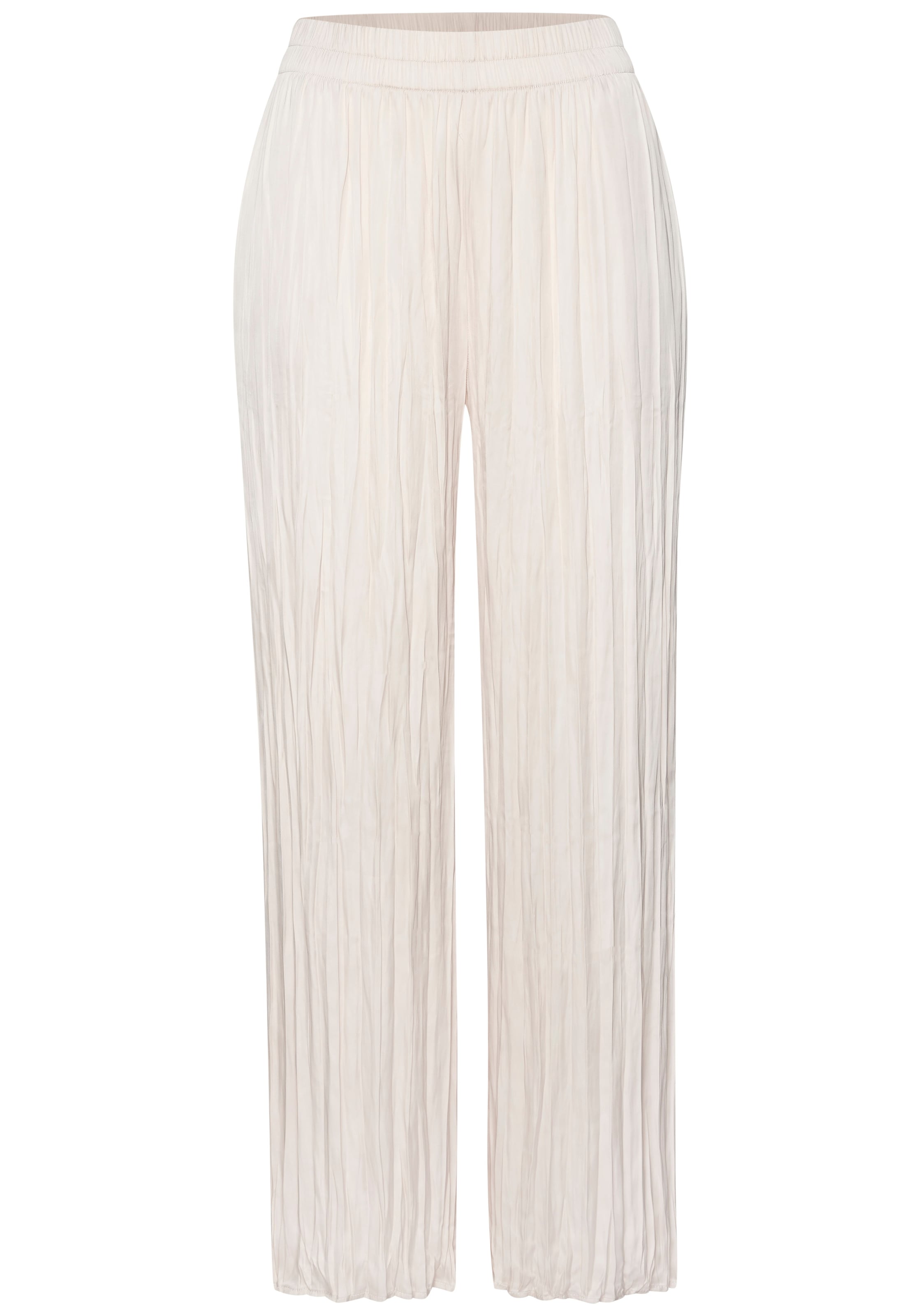 LASCANA Pantalon palazzo  mit Plisseefalten, leichte Satinqualität. luftige Sommerhose, elegant