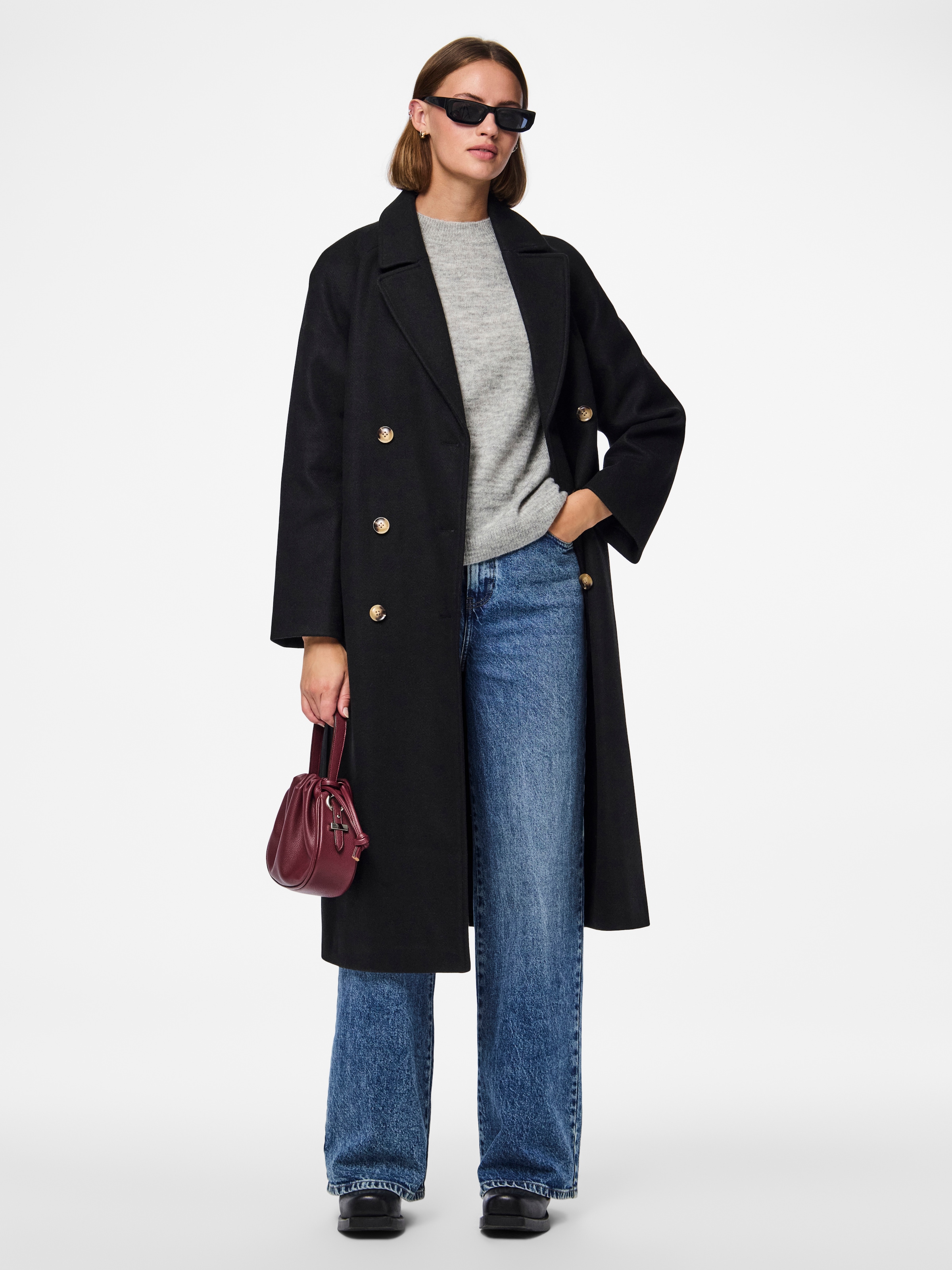 pieces Manteau long »PCMARBEL LONG COAT NOOS«