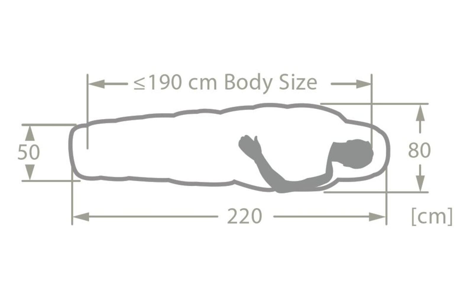 VAUDE Mumienschlafsack »Sioux 100 II SYN Polyester, Blau«