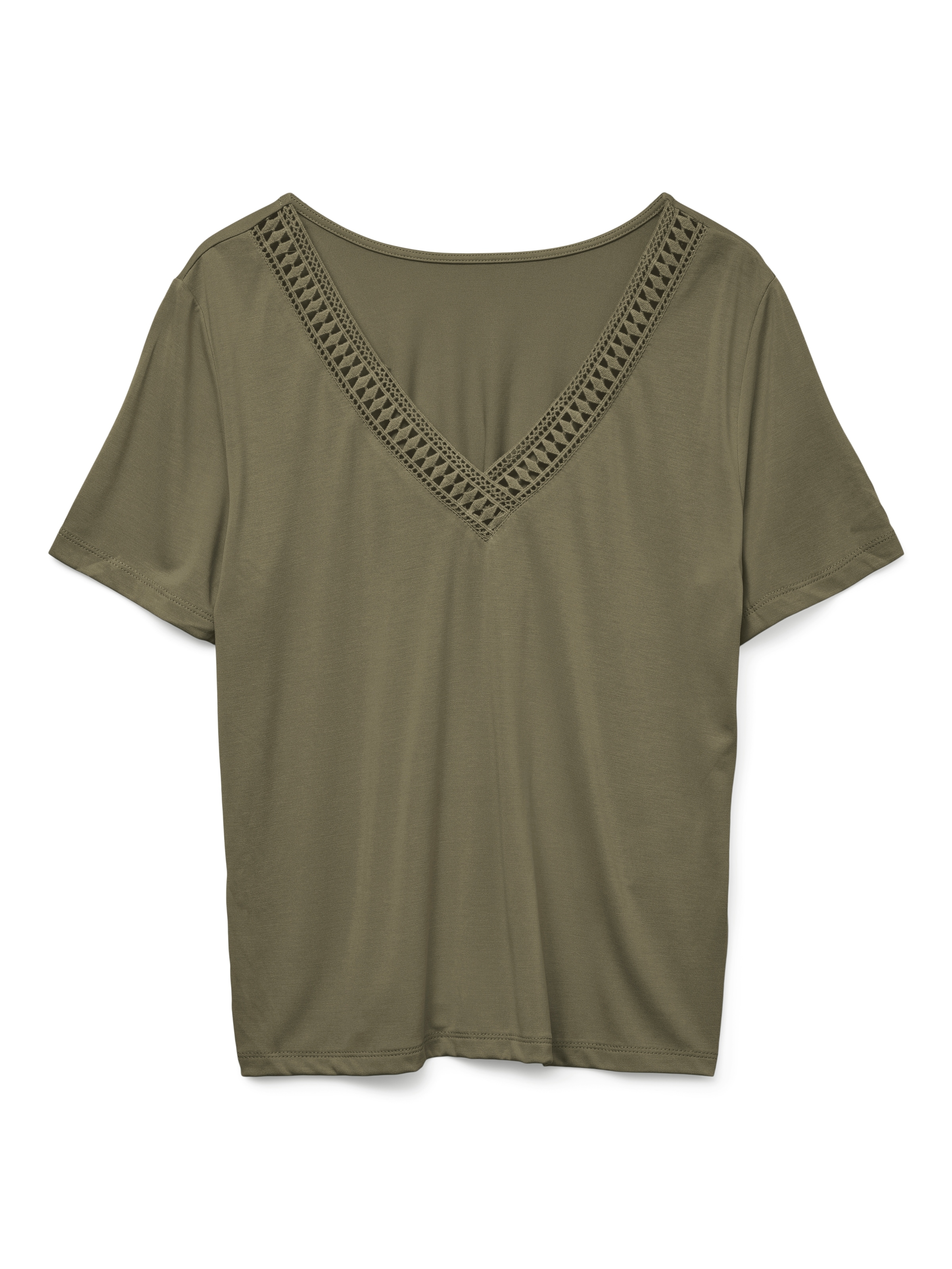 Vero Moda Kurzarmshirt »VMSAVANNAH LACE 2-WAY SS TOP JRS«