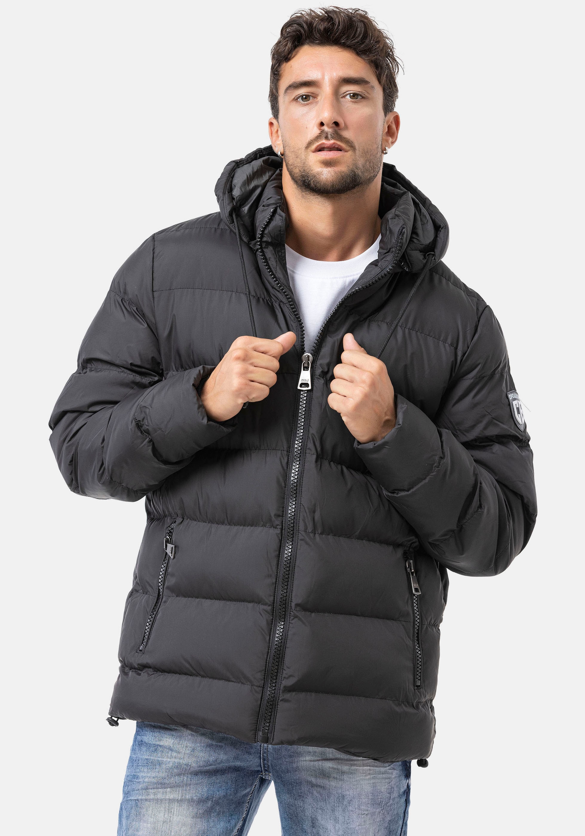 Cipo & Baxx Veste matelassée mit Kapuze