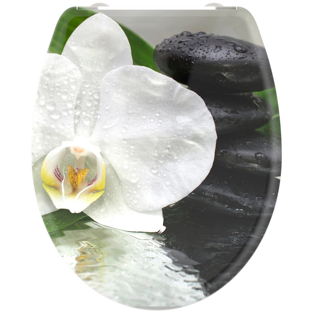 welltime WC-Sitz »White Flower«