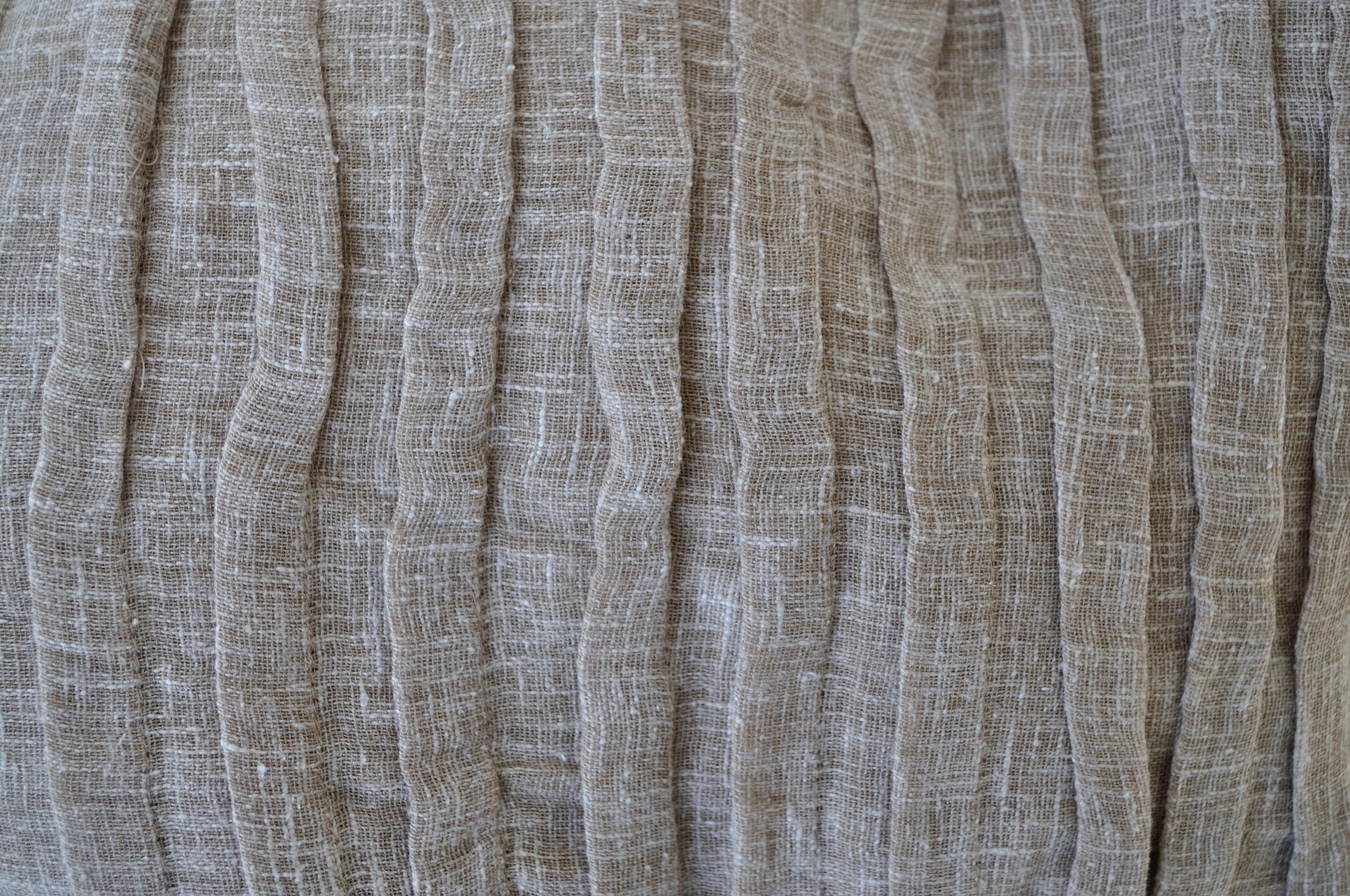 Kutti Vorhang »Crinkle allover« Ösen 1 Stk. tlg. Musselin-Struktur, Handmade, Ösen Aufhängung, Halbtransparent