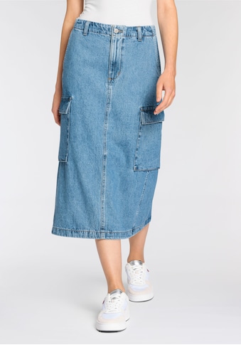 Jeansrock »CARGO MIDI SKIRT MED IN«