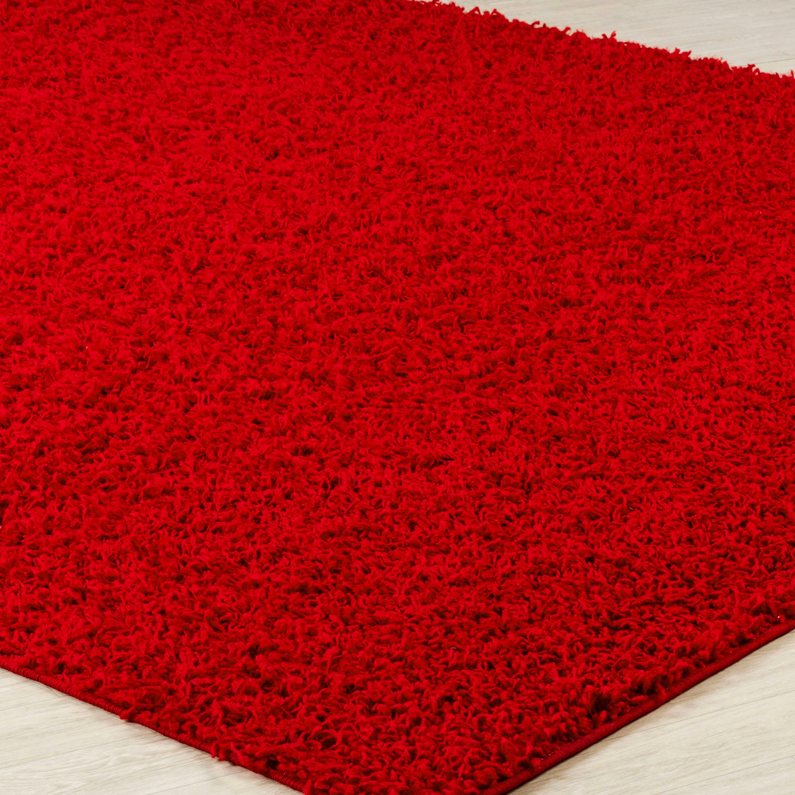 Surya Hochflor-Teppich »UNI CHIC 2309«, rechteckig, Flauschig, Langflor, Weich, Wohnzimmer Flurteppich, Rot