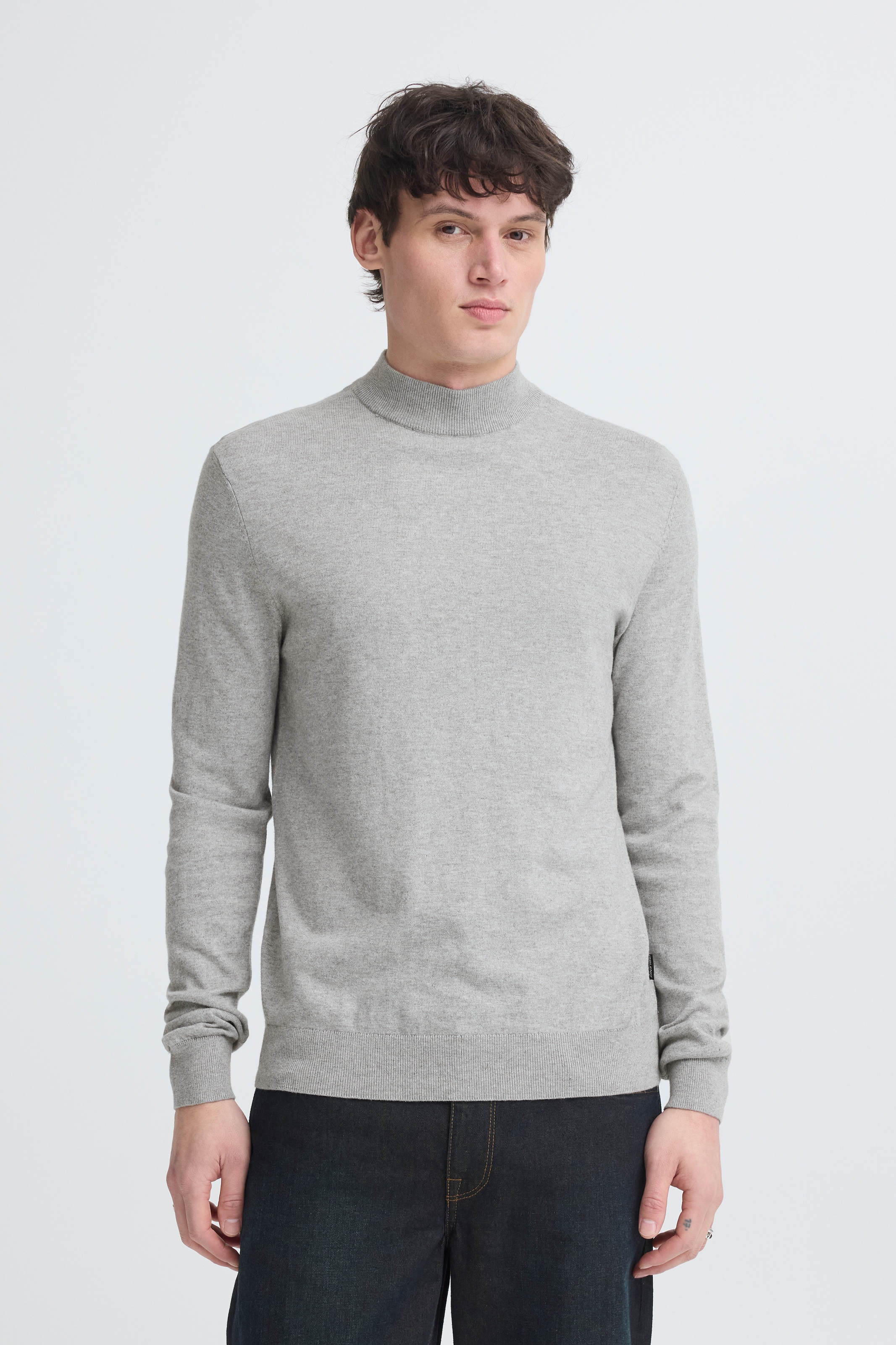Image of Blend Stehkragenpullover "BHBAGGE HIGH NECK KNIT" Baumwollmischung, regular fit