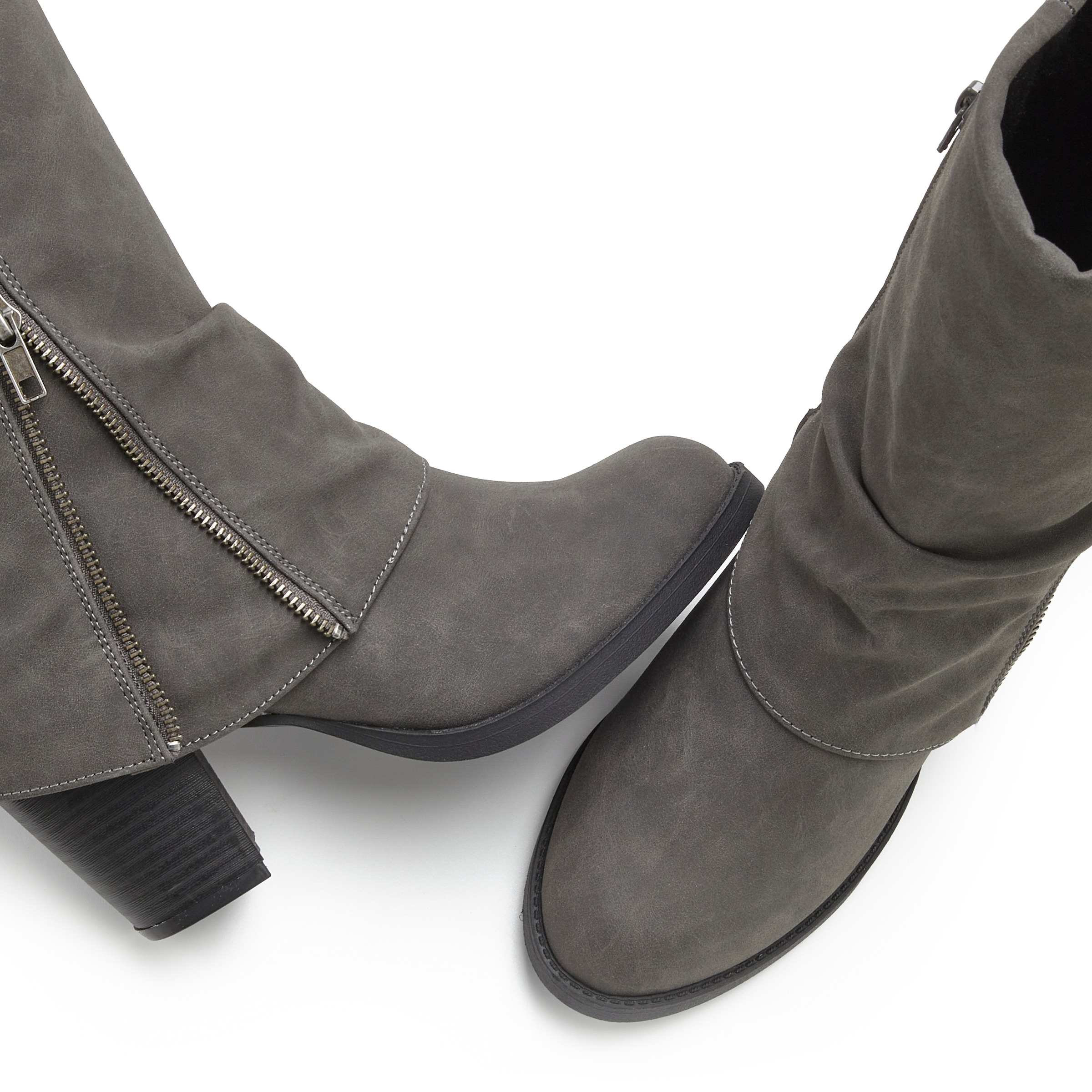 LASCANA Stiefel »Stiefelette, Boots, Cowboy-Stiefel,«  NEU mit Blockabsatz und modischem Zierreissverschluss
