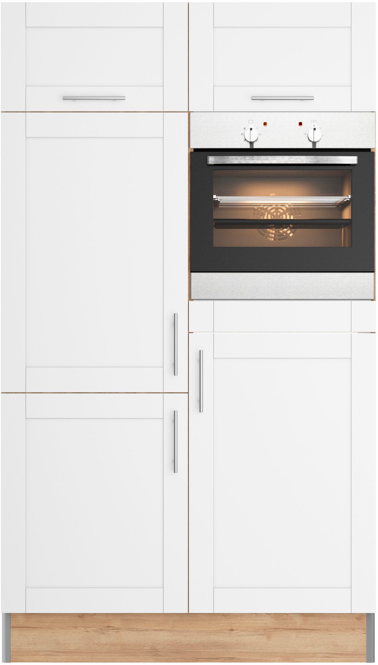 OPTIFIT Küche »Ahus, Back-/Kühlmodul«, Breite 120 cm, wahlw. mit E-Geräten, Soft Close Funktion, MDF Fronten