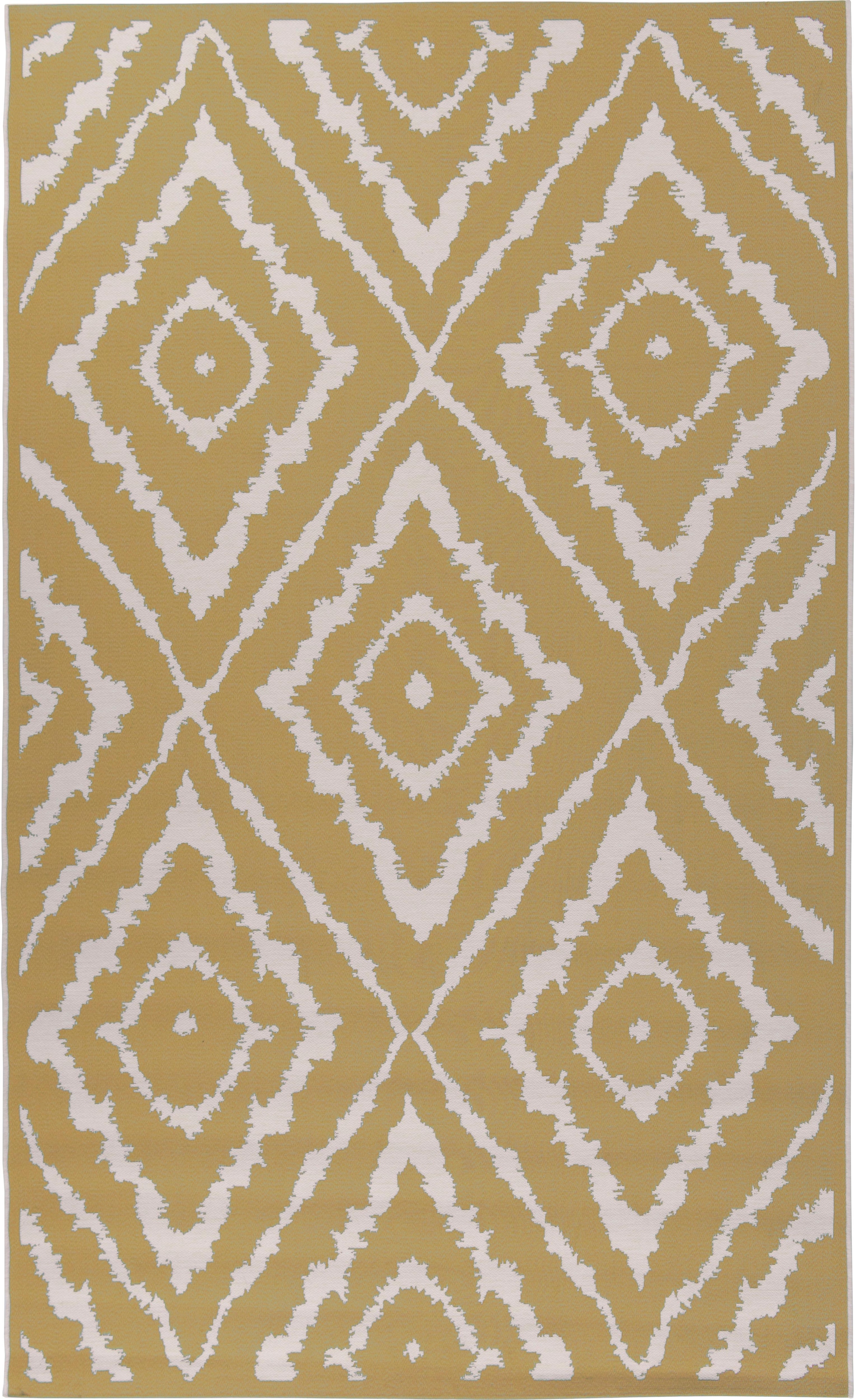 TOM TAILOR HOME Teppich »Garden Pattern« rechteckig 3 mm Höhe Flachgewebe, modernes Rauten Design, In- und Outdoor geeignet