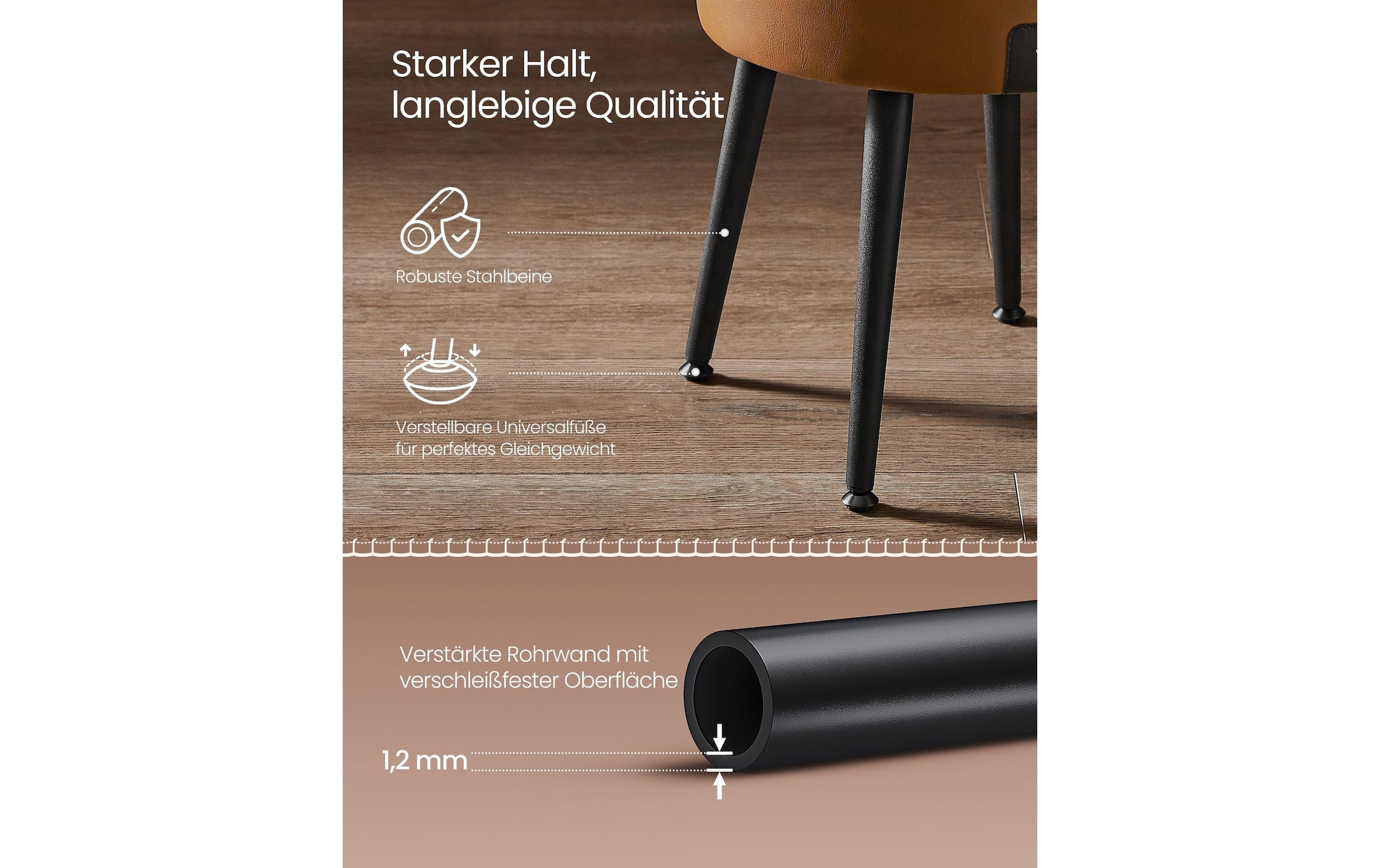 VASAGLE Hocker »mit Stauraum Sperrholz«