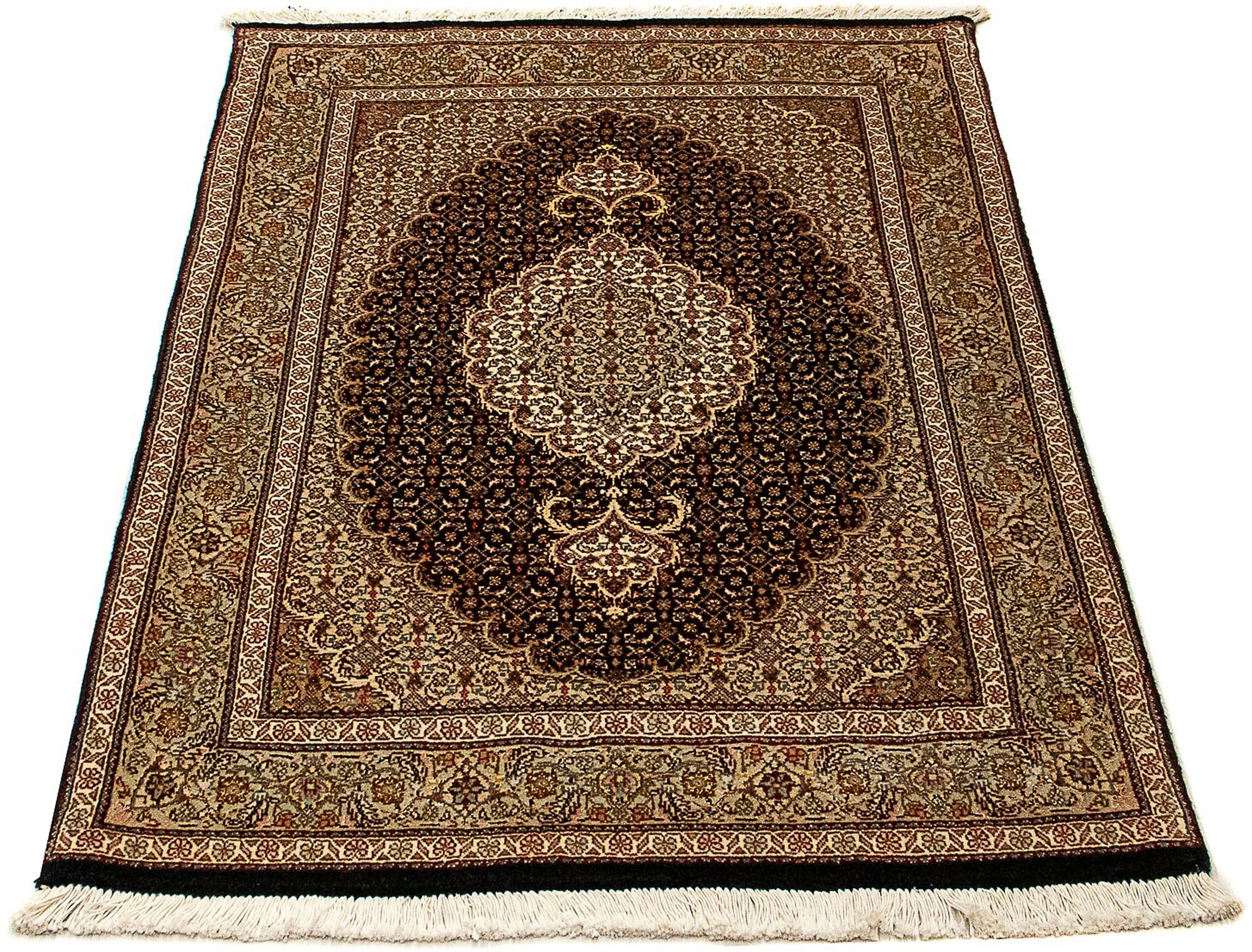 Image of morgenland Orientteppich »Perser - Täbriz - Royal - 120 x 80 cm - dunkelblau«, rechteckig, 7 mm Höhe, Wohnzimmer, Handgeknüpft, Einzelstück mit Zertifikat bei Ackermann Versand Schweiz