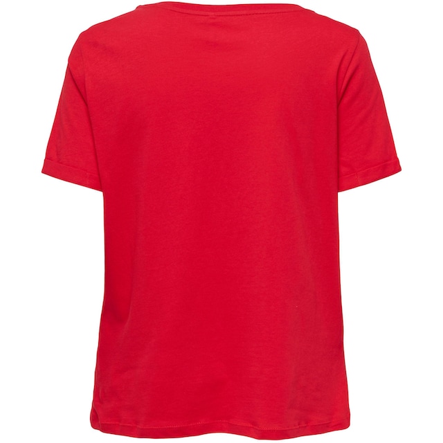 ♕ ONLY T-Shirt »ONLKITA S/S LOGO TOP NOOS« versandkostenfrei kaufen