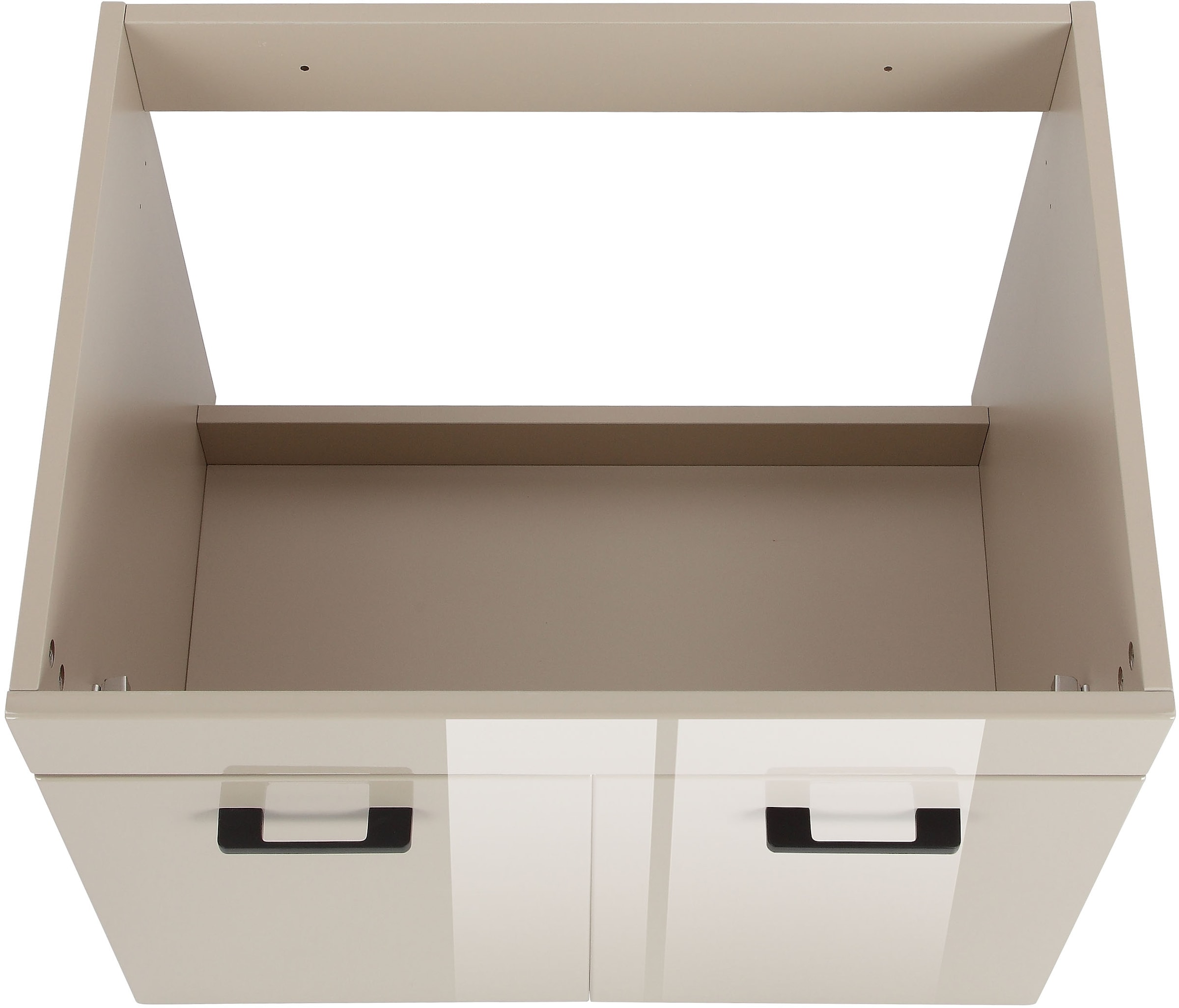 welltime Table de lavage »Florenz, Breite 60cm, 2 Tür, 2 Fächer, MDF-Front« Komplett-Set,  Waschplatz mit 2 Türen,in verschiedenen Farben erhältlich, Badmöbel