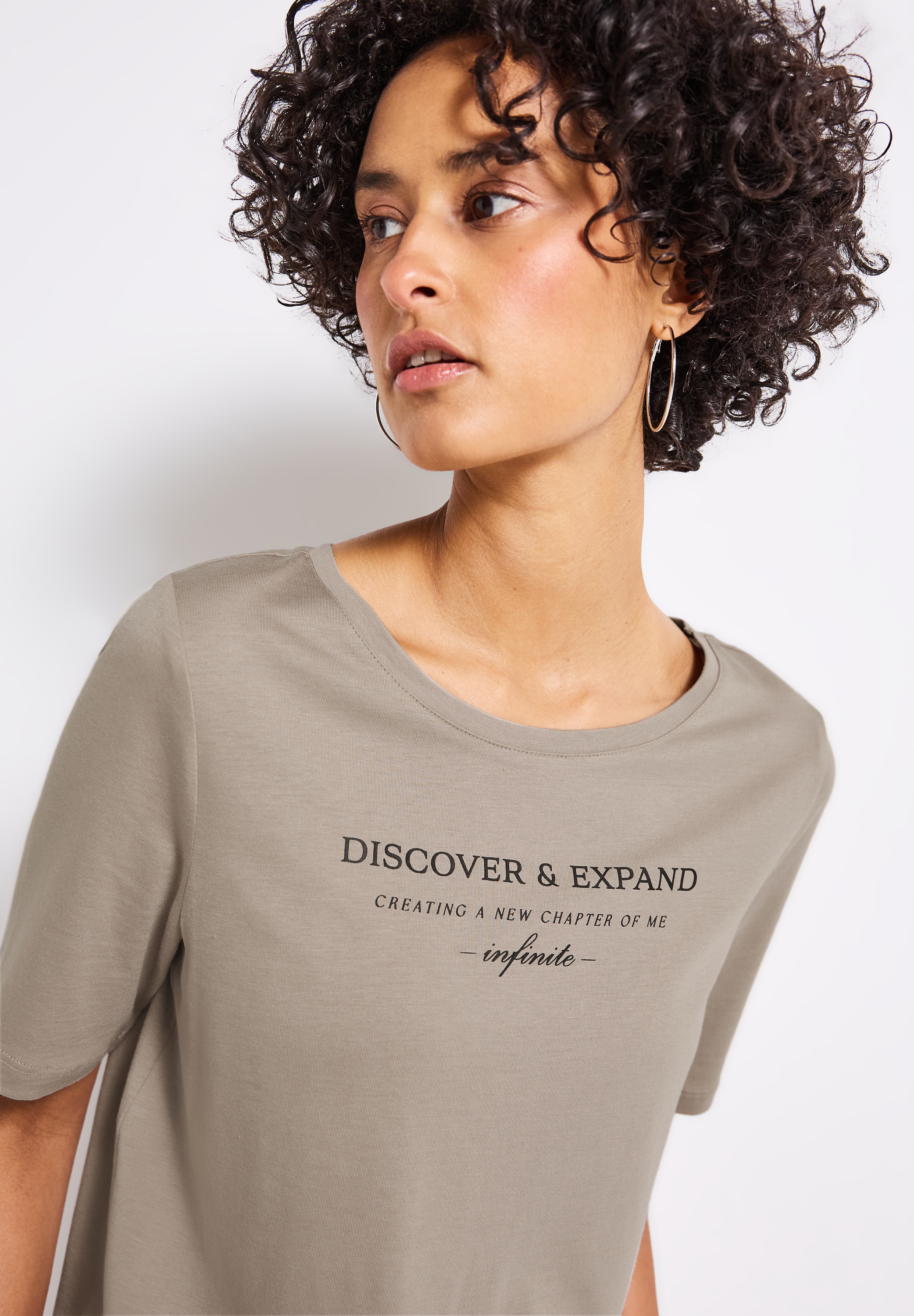 STREET ONE T-Shirt, mit Schriftzug