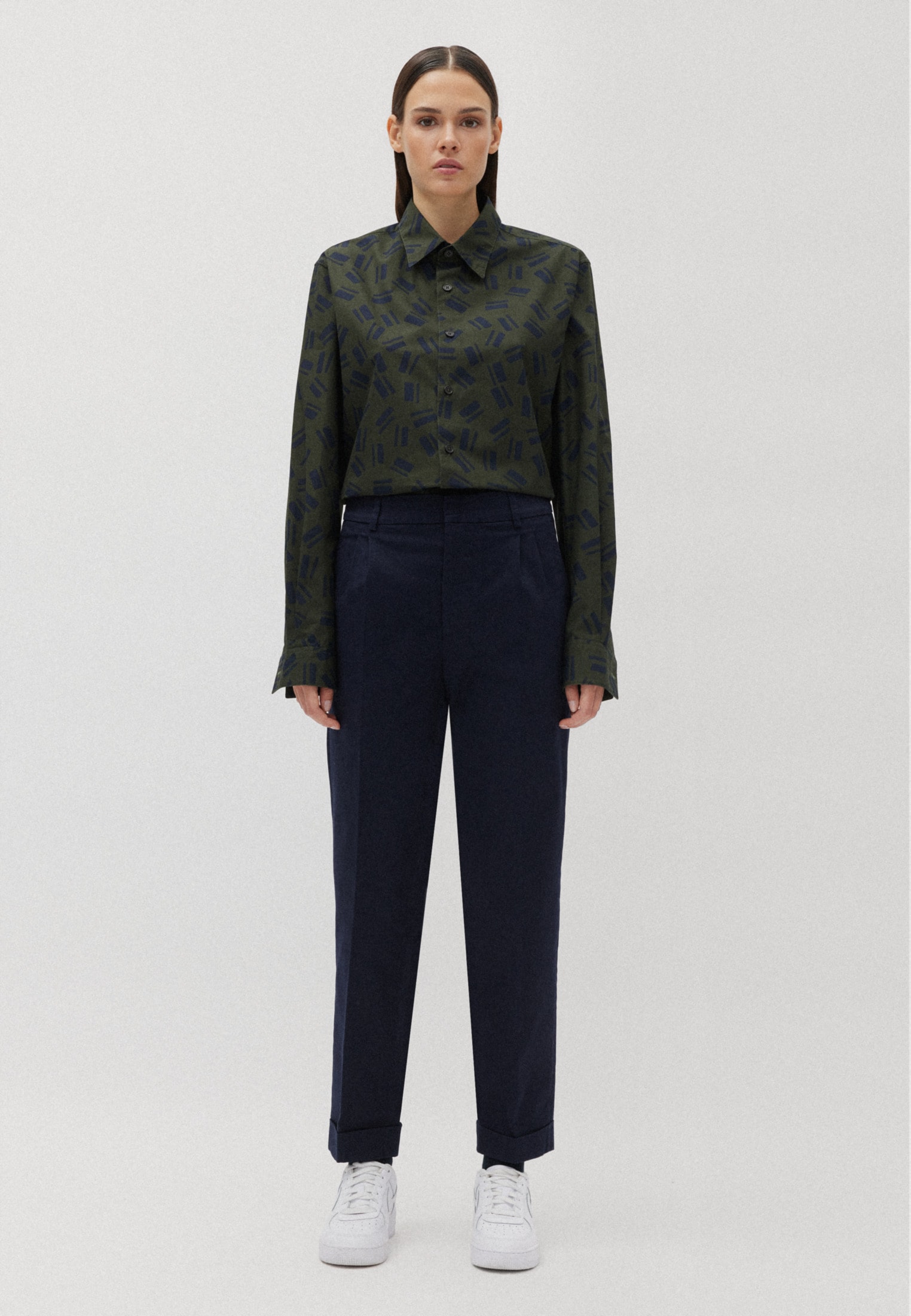 studio seidensticker Businesshemd »Studio« Regular Langarm Kentkragen Druck