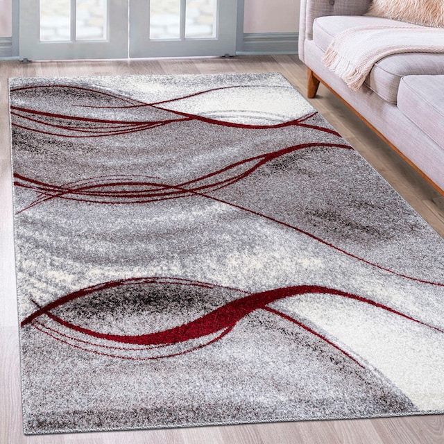 Home affaire Teppich »Tritom«, rechteckig, mit besonders weichem Flor,  Kurzflor, modernes Wellen Muster kaufen