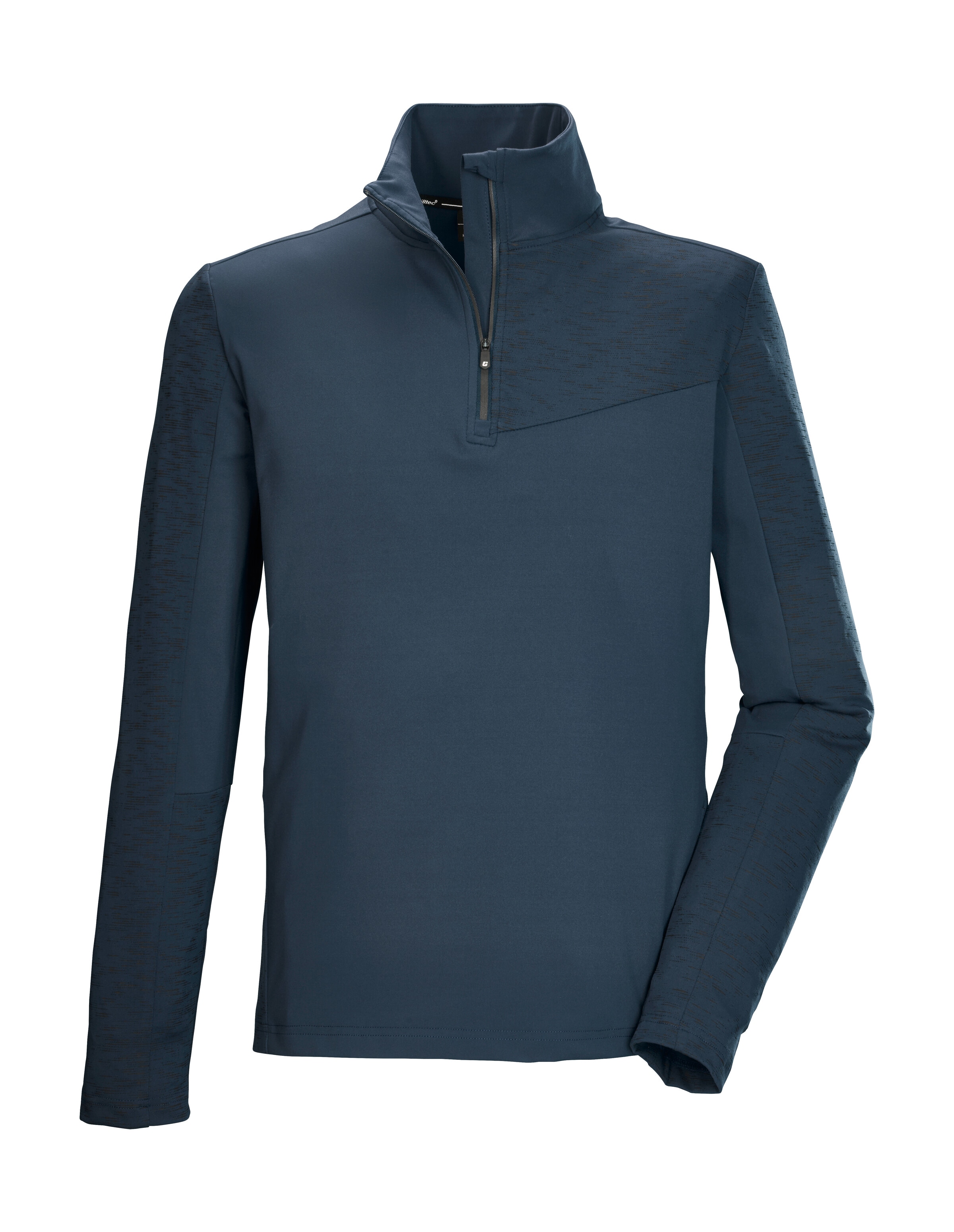 Image of Killtec Langarmshirt "KSW 58 MN FLX SHRT" Warmhaltendes Funktionsshirt mit Stehkragen und Kinnschutz.