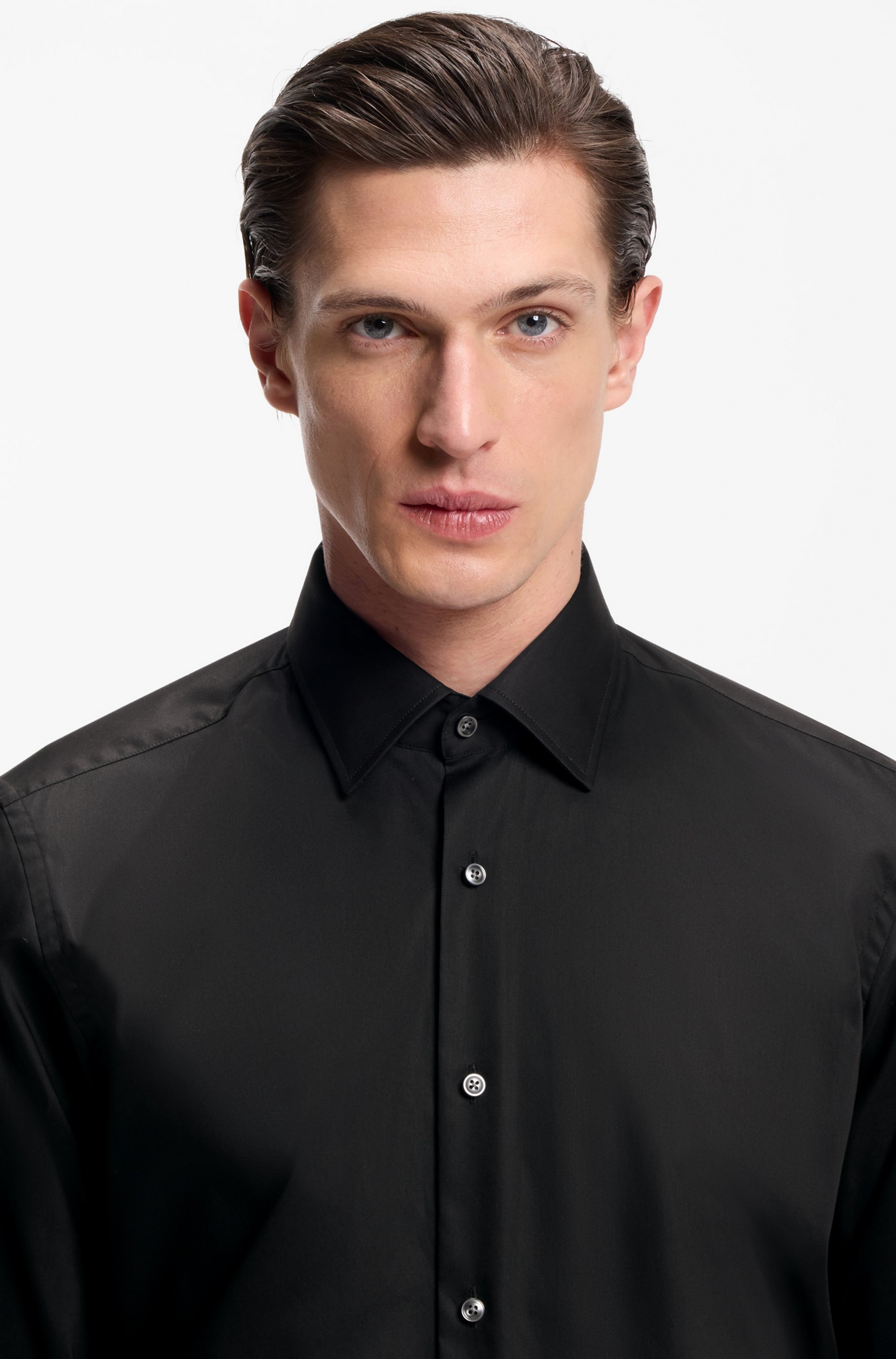 BOSS Chemise d'affaires Kent-Kragen, Regular Fit, bügelleichte Baumwollqualität