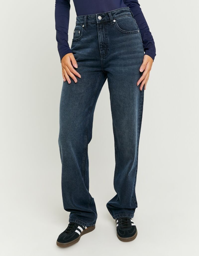 Image of Tally Weijl High-waist-Jeans "SPADEPEPPER" Baumwollmischung, High-Waist mit geradem Beinverlauf