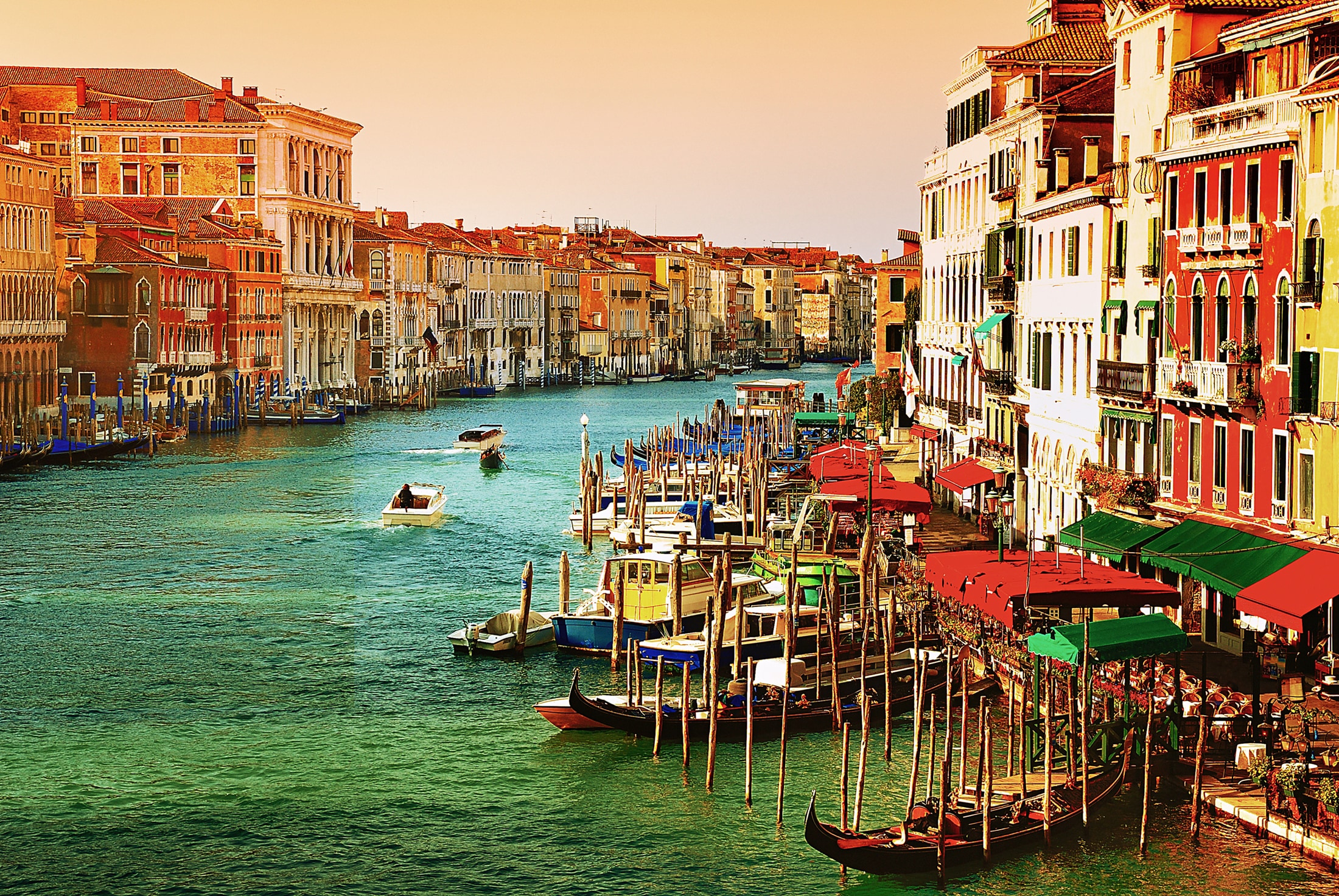 Image of Papermoon Fototapete "VENEDIG-INSEL ALT STADT RETRO VINTAGE MEER STRAND KANAL"