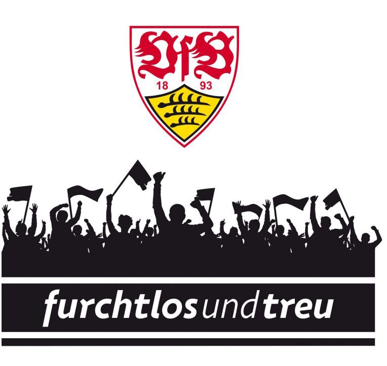 Image of Wall-Art Wandtattoo »VfB Stuttgart Fans mit Logo«, (1 St.) bei Ackermann Versand Schweiz